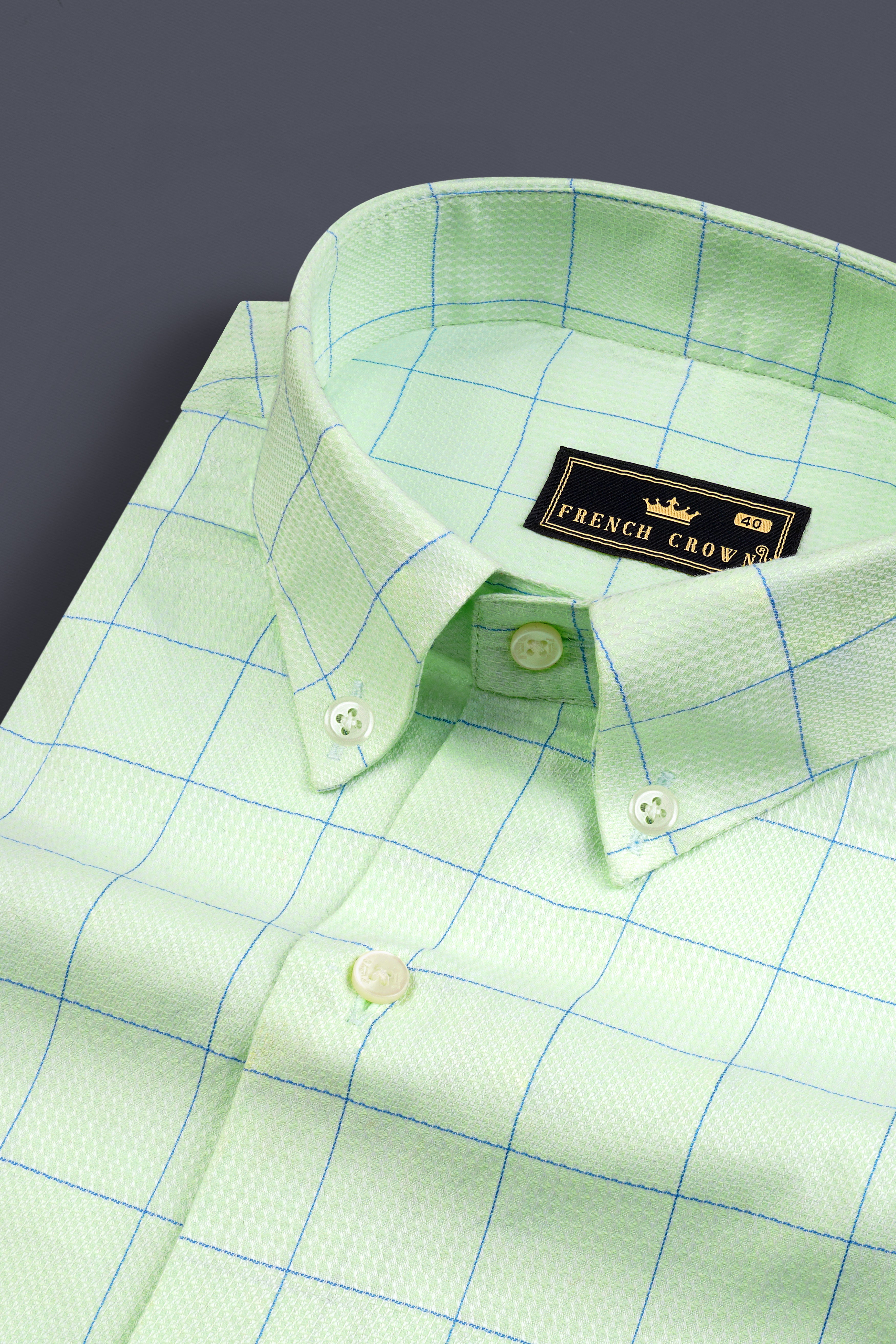 Beryl Green Windowpane Dobby Shirt 12790-BD-38, 12790-BD-H-38, 12790-BD-39, 12790-BD-H-39, 12790-BD-40, 12790-BD-H-40, 12790-BD-42, 12790-BD-H-42, 12790-BD-44, 12790-BD-H-44, 12790-BD-46, 12790-BD-H-46, 12790-BD-48, 12790-BD-H-48, 12790-BD-50, 12790-BD-H-50, 12790-BD-52, 12790-BD-H-52