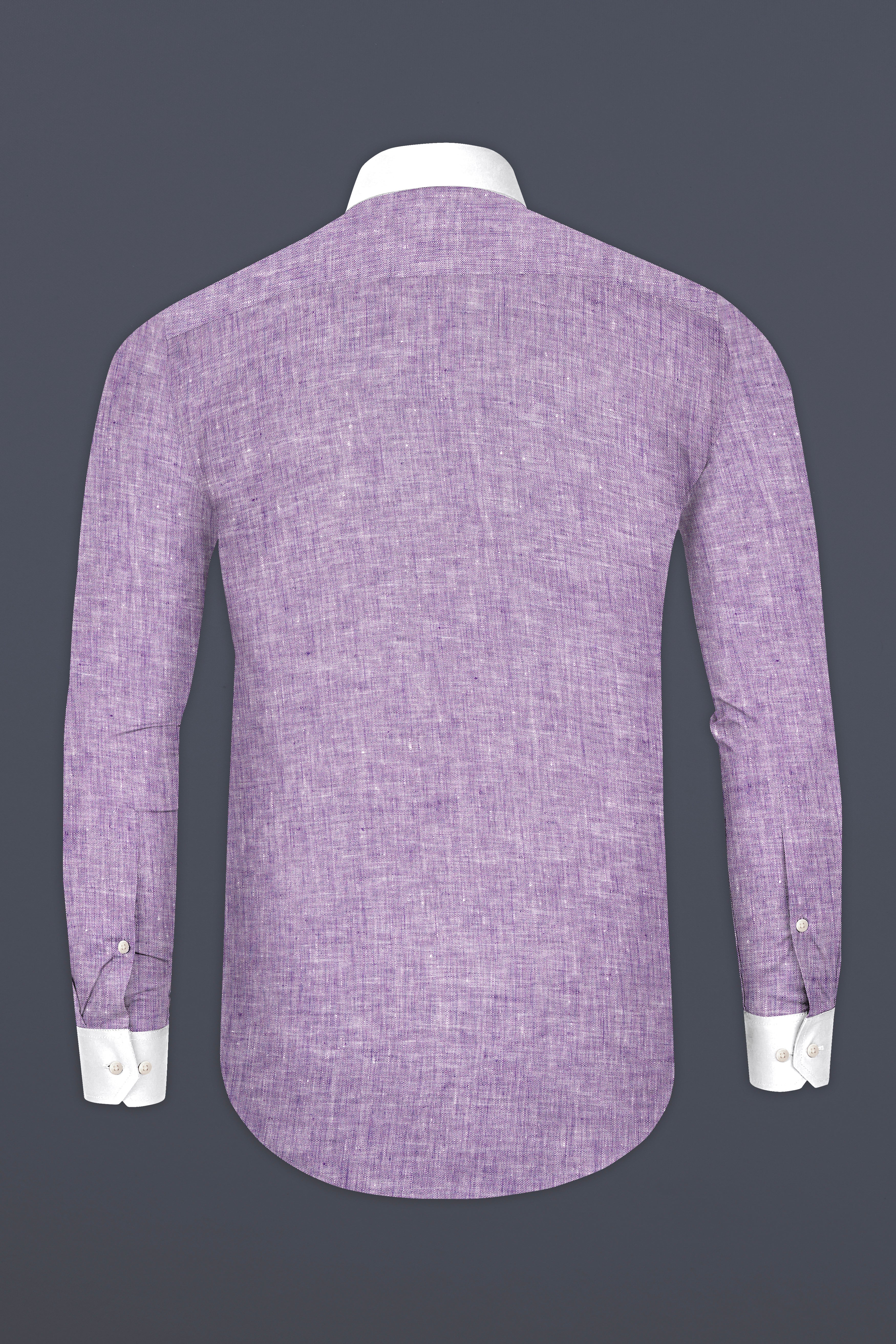 Mobster Purple With White Cuffs Collar Luxurious Linen Shirt 12792-WCC-38, 12792-WCC-H-38, 12792-WCC-39, 12792-WCC-H-39, 12792-WCC-40, 12792-WCC-H-40, 12792-WCC-42, 12792-WCC-H-42, 12792-WCC-44, 12792-WCC-H-44, 12792-WCC-46, 12792-WCC-H-46, 12792-WCC-48, 12792-WCC-H-48, 12792-WCC-50, 12792-WCC-H-50, 12792-WCC-52, 12792-WCC-H-52