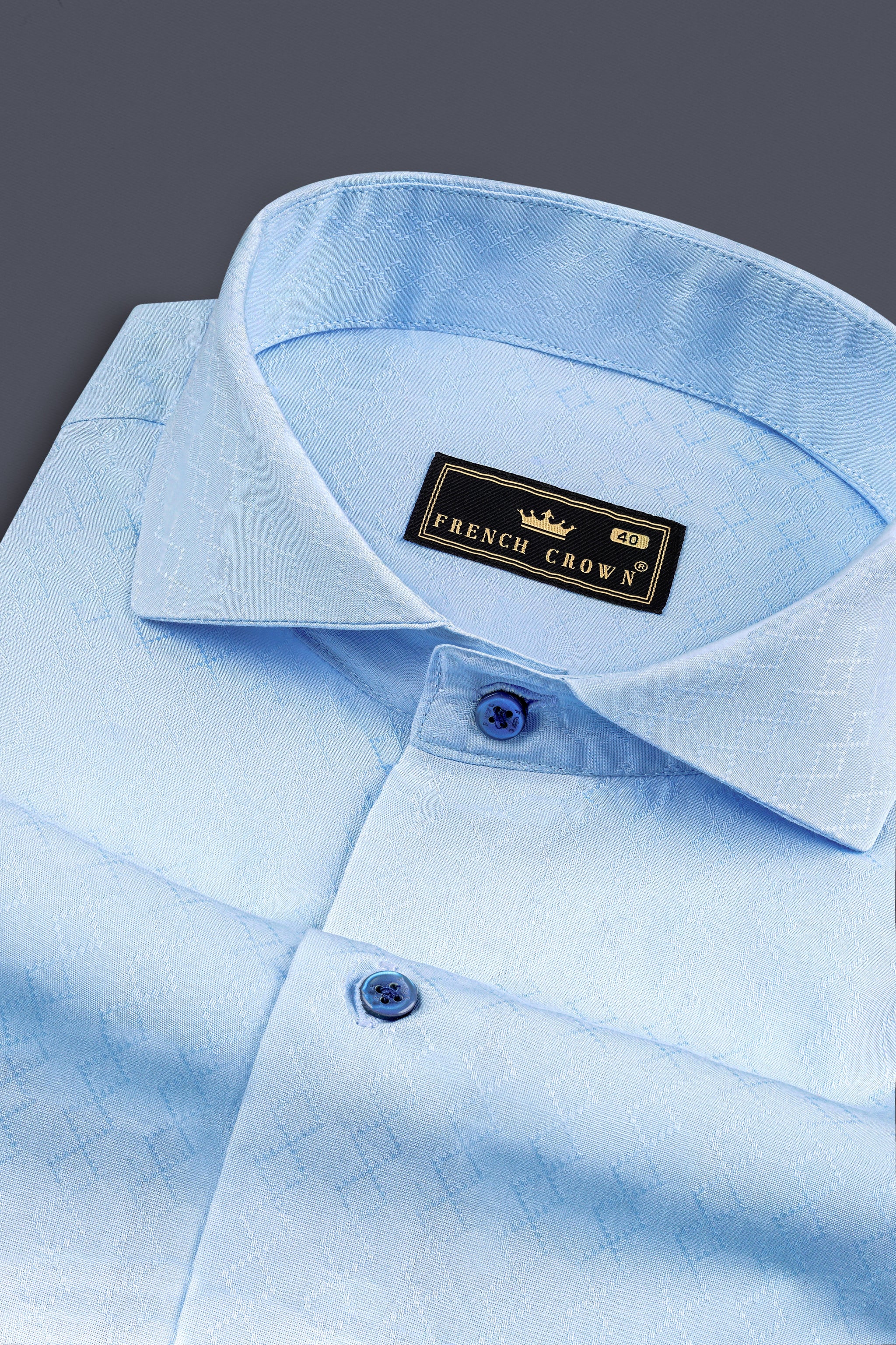Cerulean Textured Polo