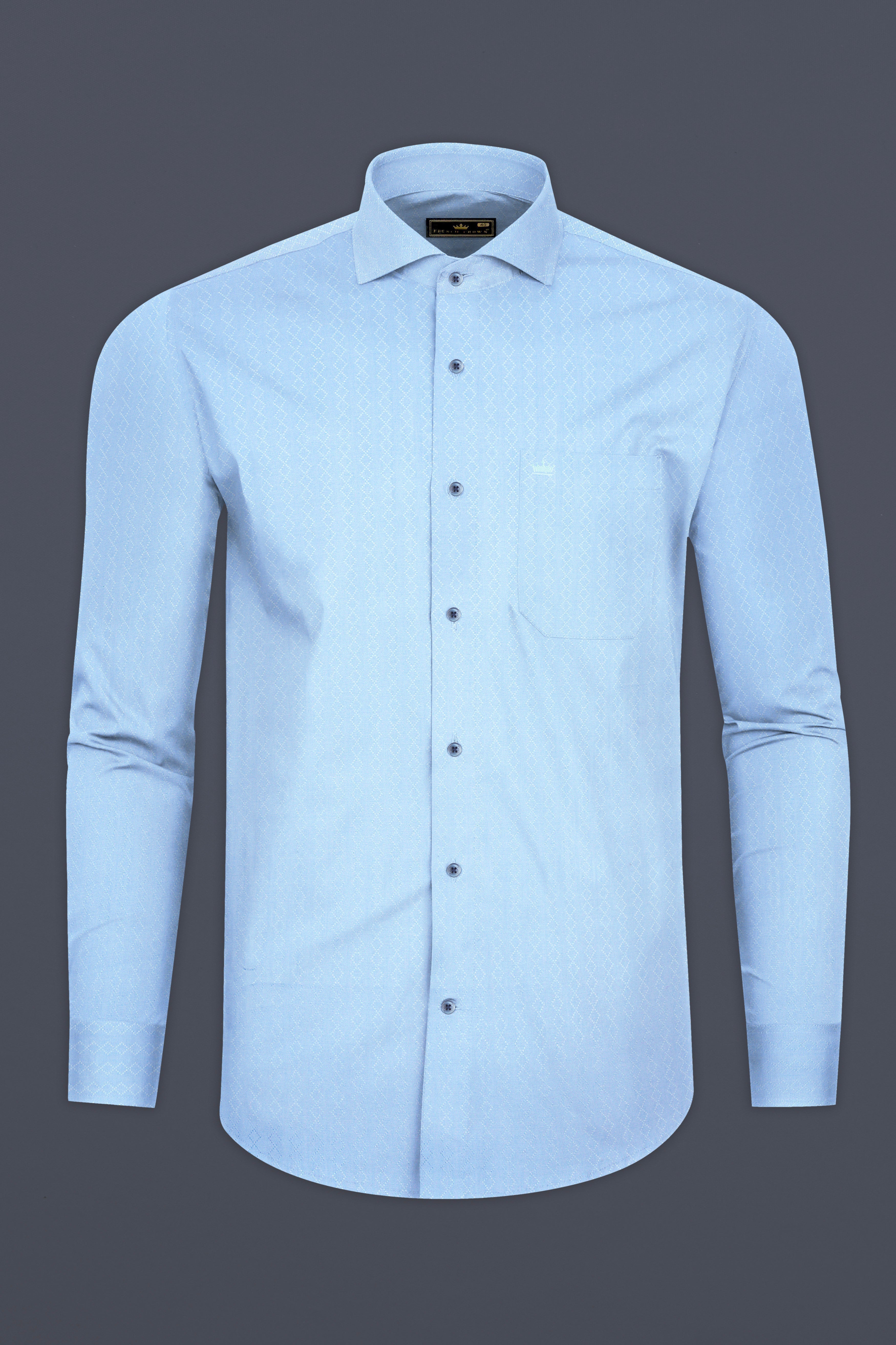Cerulean Blue Jacquard Textured Premium Cotton Shirt 12793-CA-BLE-38, 12793-CA-BLE-H-38, 12793-CA-BLE-39, 12793-CA-BLE-H-39, 12793-CA-BLE-40, 12793-CA-BLE-H-40, 12793-CA-BLE-42, 12793-CA-BLE-H-42, 12793-CA-BLE-44, 12793-CA-BLE-H-44, 12793-CA-BLE-46, 12793-CA-BLE-H-46, 12793-CA-BLE-48, 12793-CA-BLE-H-48, 12793-CA-BLE-50, 12793-CA-BLE-H-50, 12793-CA-BLE-52, 12793-CA-BLE-H-52