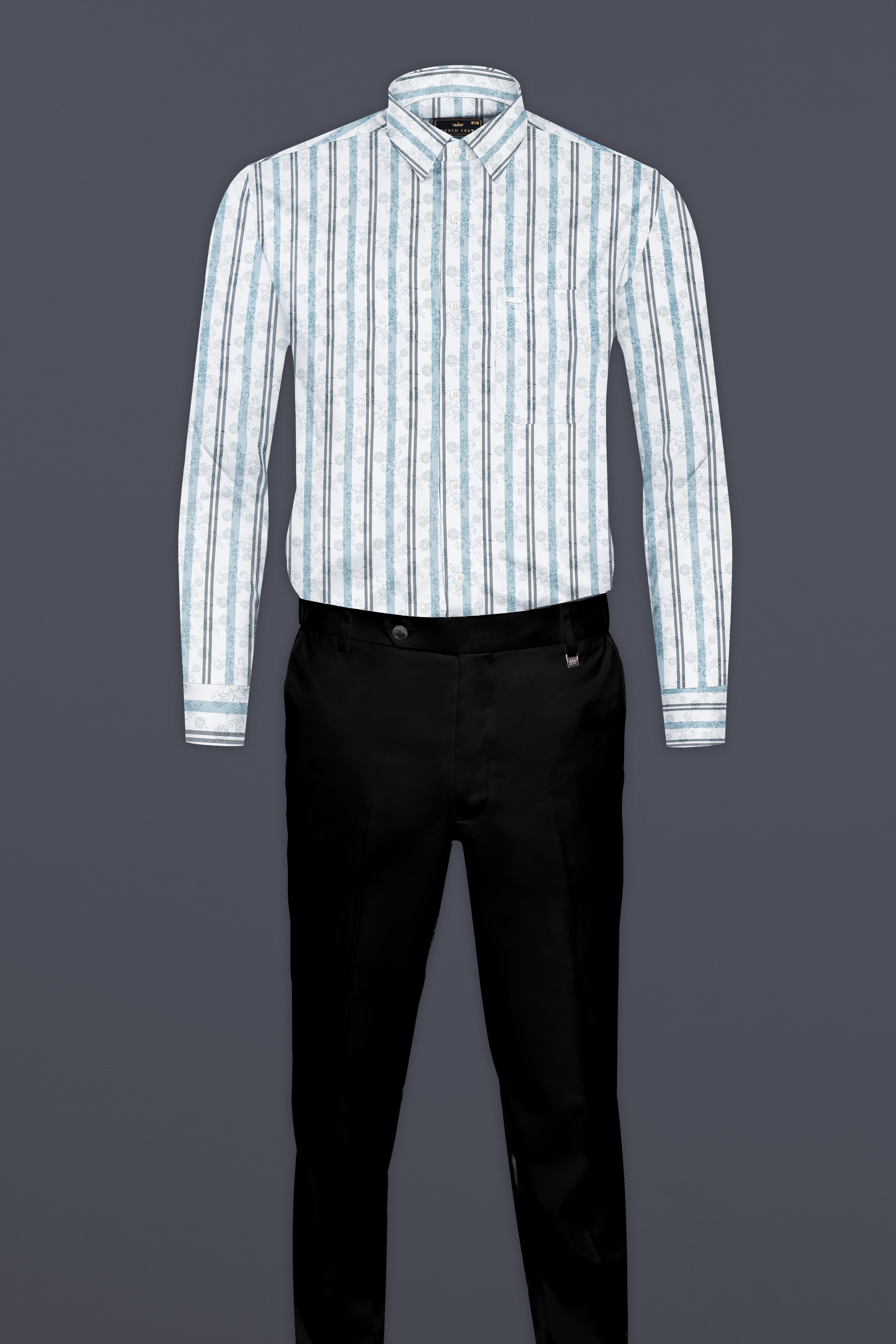 Bright white And Opaque Blue Subtle Sheen Striped Super Soft Premium Cotton Shirt 12795-38, 12795-H-38, 12795-39, 12795-H-39, 12795-40, 12795-H-40, 12795-42, 12795-H-42, 12795-44, 12795-H-44, 12795-46, 12795-H-46, 12795-48, 12795-H-48, 12795-50, 12795-H-50, 12795-52, 12795-H-52