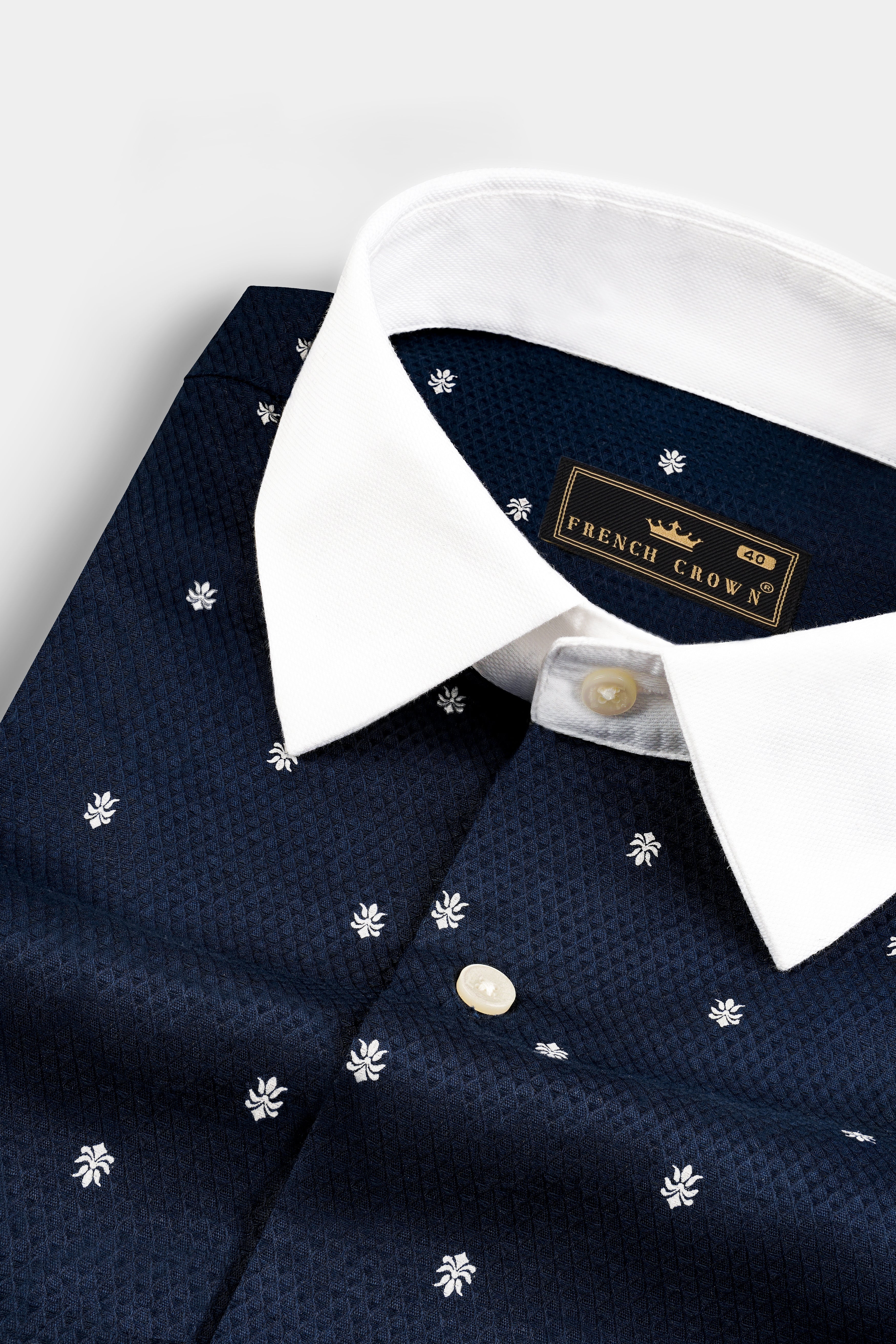 Ebony Blue Dobby Textured Premium Cotton Shirt 12798-WCC-38, 12798-WCC-H-38, 12798-WCC-39, 12798-WCC-H-39, 12798-WCC-40, 12798-WCC-H-40, 12798-WCC-42, 12798-WCC-H-42, 12798-WCC-44, 12798-WCC-H-44, 12798-WCC-46, 12798-WCC-H-46, 12798-WCC-48, 12798-WCC-H-48, 12798-WCC-50, 12798-WCC-H-50, 12798-WCC-52, 12798-WCC-H-52