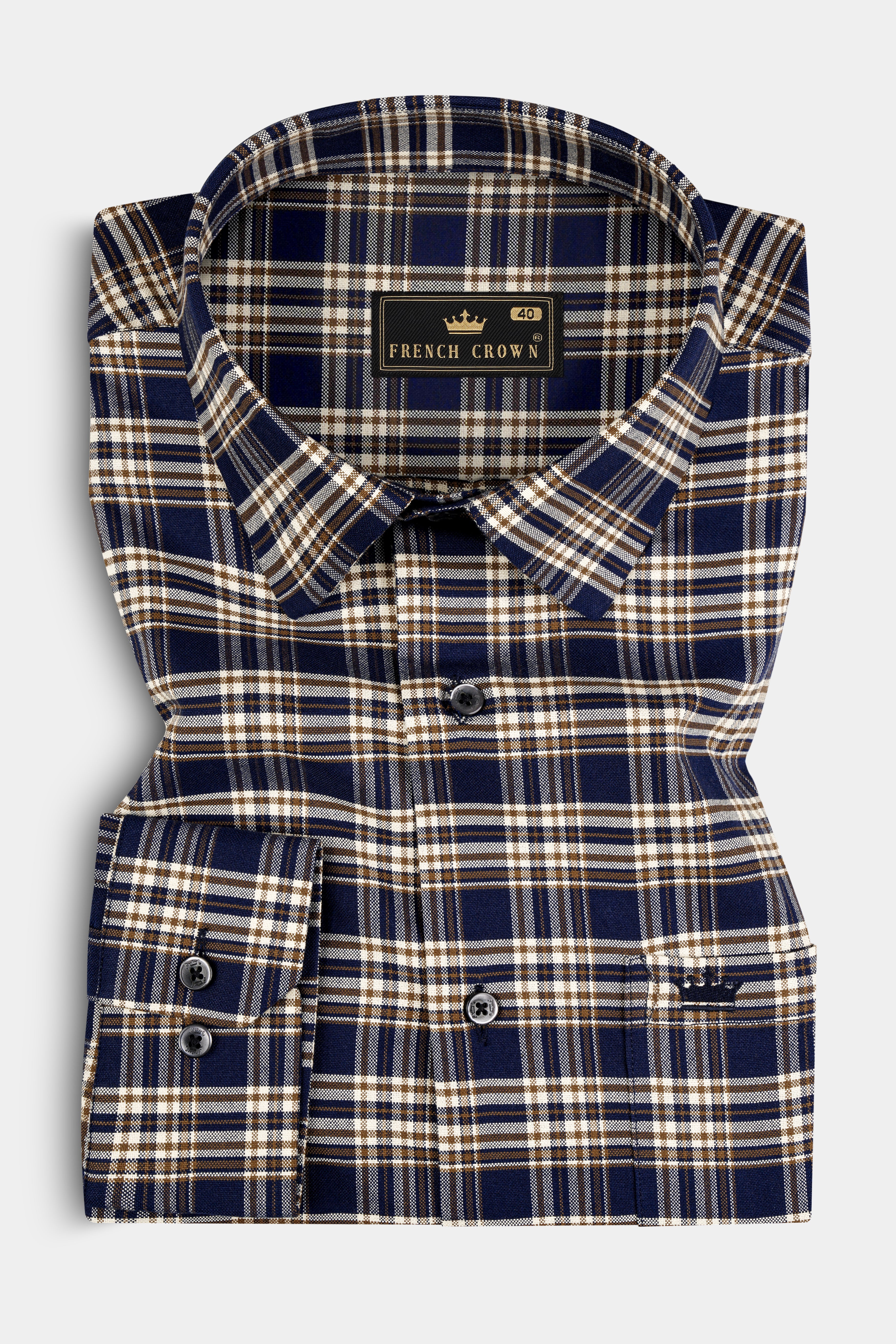 Firefly Blue And Walnut Brown Plaid Royal Oxford Shirt 12800-BLK-38, 12800-BLK-H-38, 12800-BLK-39, 12800-BLK-H-39, 12800-BLK-40, 12800-BLK-H-40, 12800-BLK-42, 12800-BLK-H-42, 12800-BLK-44, 12800-BLK-H-44, 12800-BLK-46, 12800-BLK-H-46, 12800-BLK-48, 12800-BLK-H-48, 12800-BLK-50, 12800-BLK-H-50, 12800-BLK-52, 12800-BLK-H-52