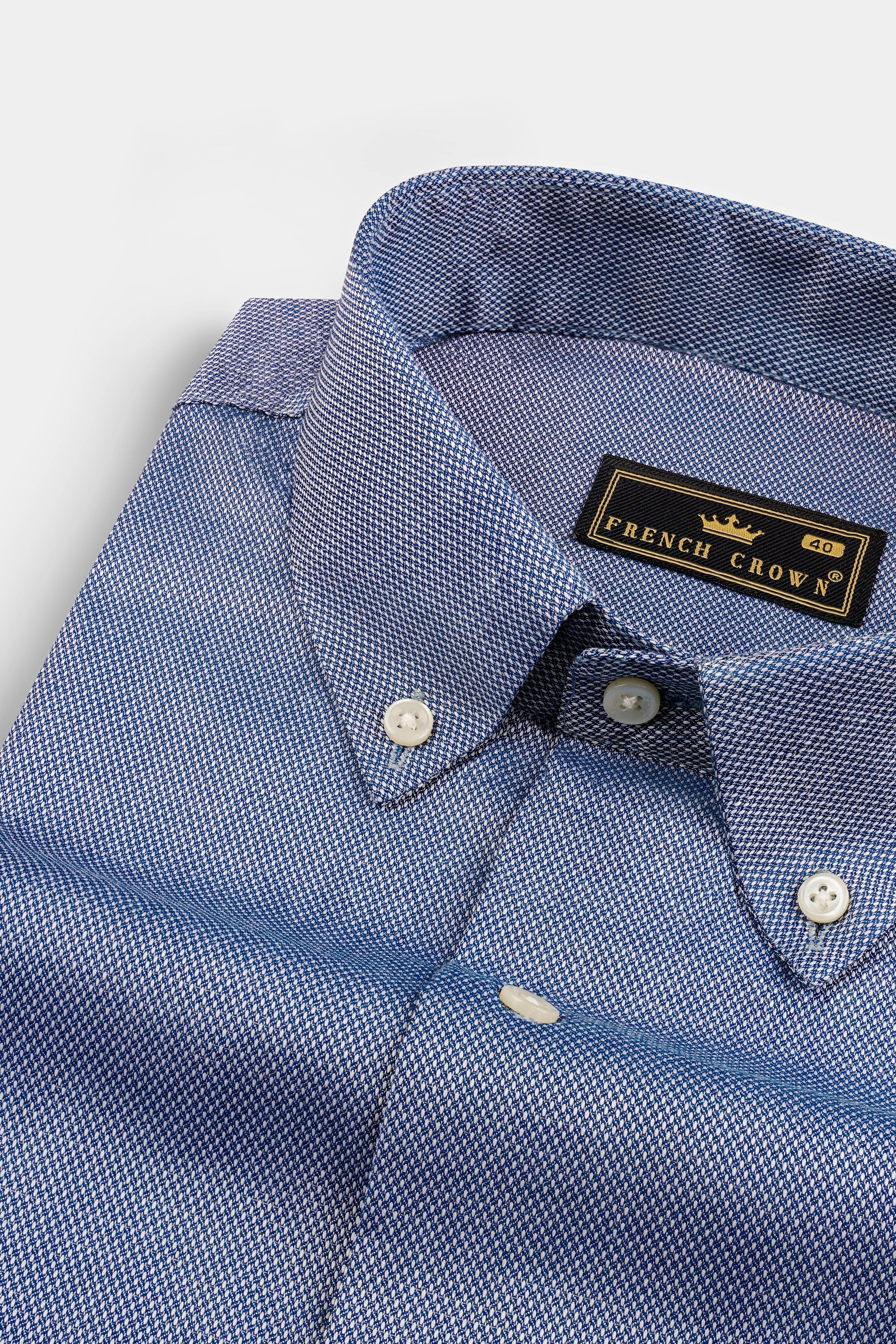 Raven Blue Dobby Textured Premium Cotton Shirt 12805-BD-38, 12805-BD-H-38, 12805-BD-39, 12805-BD-H-39, 12805-BD-40, 12805-BD-H-40, 12805-BD-42, 12805-BD-H-42, 12805-BD-44, 12805-BD-H-44, 12805-BD-46, 12805-BD-H-46, 12805-BD-48, 12805-BD-H-48, 12805-BD-50, 12805-BD-H-50, 12805-BD-52, 12805-BD-H-52