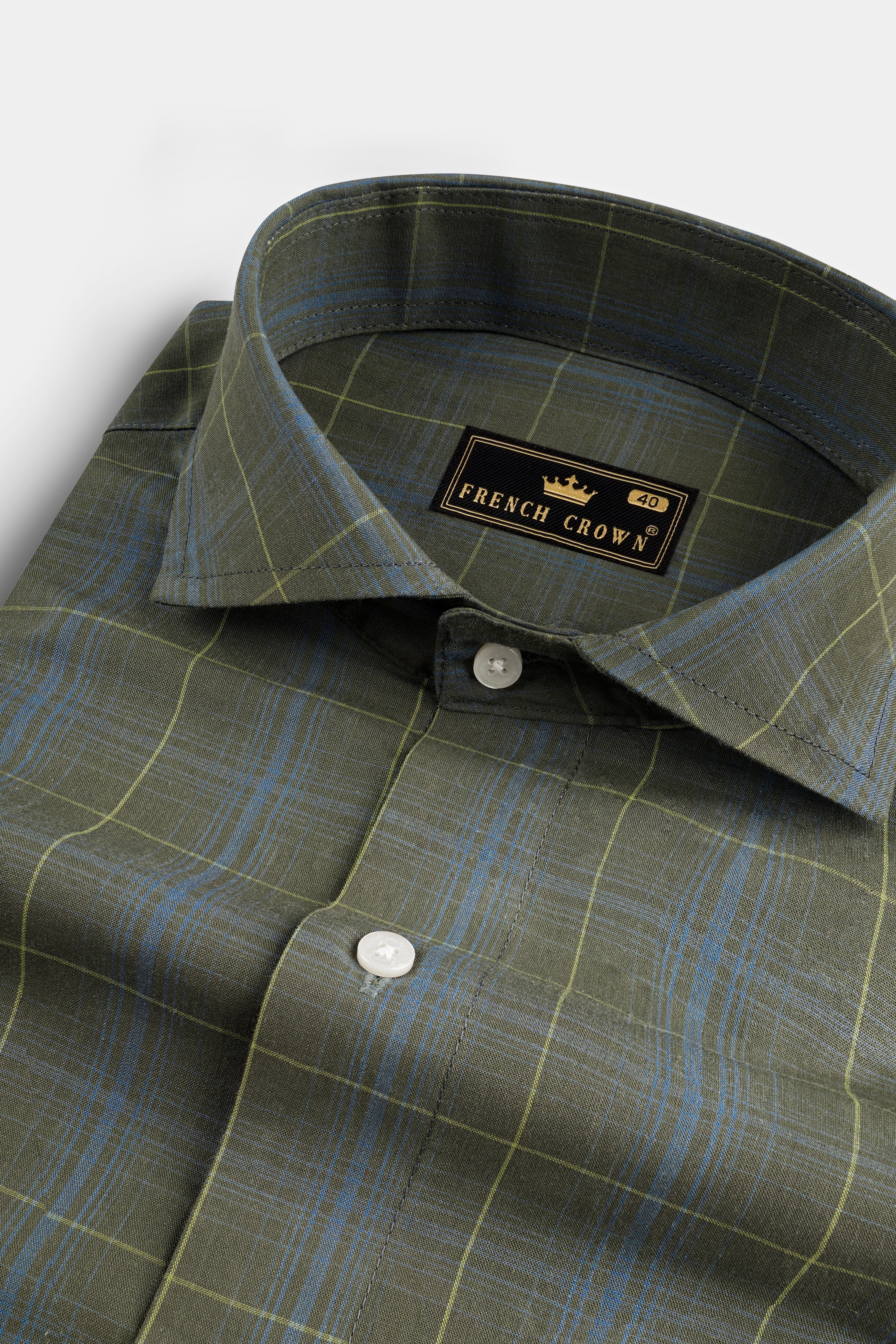 Carbon Gray Checkered Poplin Giza Cotton Shirt 12810-CA-38, 12810-CA-H-38, 12810-CA-39, 12810-CA-H-39, 12810-CA-40, 12810-CA-H-40, 12810-CA-42, 12810-CA-H-42, 12810-CA-44, 12810-CA-H-44, 12810-CA-46, 12810-CA-H-46, 12810-CA-48, 12810-CA-H-48, 12810-CA-50, 12810-CA-H-50, 12810-CA-52, 12810-CA-H-52