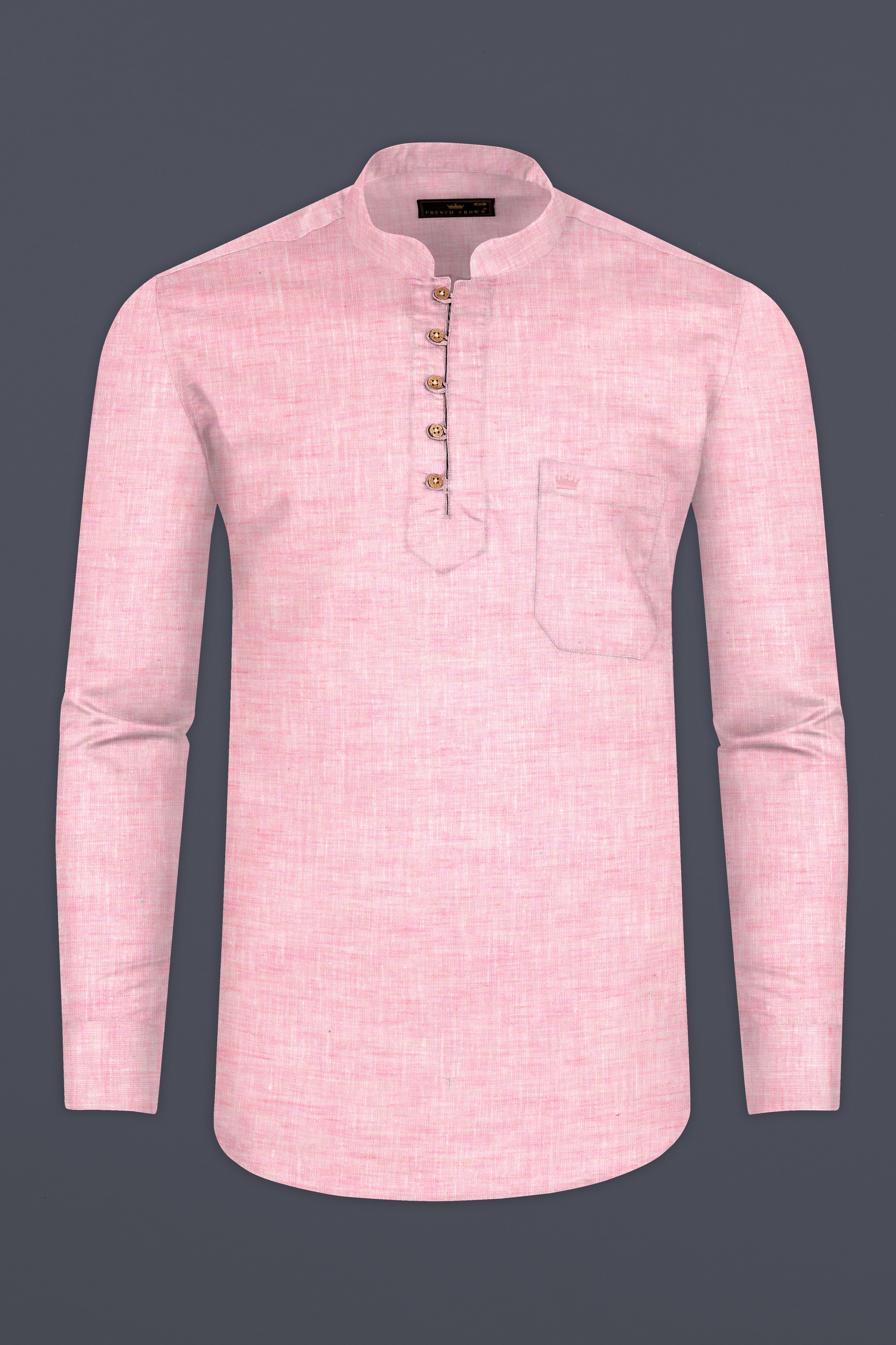 Kawaii Pink Luxurious Linen Kurta Shirt 12822-KS-38, 12822-KS-H-38, 12822-KS-39, 12822-KS-H-39, 12822-KS-40, 12822-KS-H-40, 12822-KS-42, 12822-KS-H-42, 12822-KS-44, 12822-KS-H-44, 12822-KS-46, 12822-KS-H-46, 12822-KS-48, 12822-KS-H-48, 12822-KS-50, 12822-KS-H-50, 12822-KS-52, 12822-KS-H-52