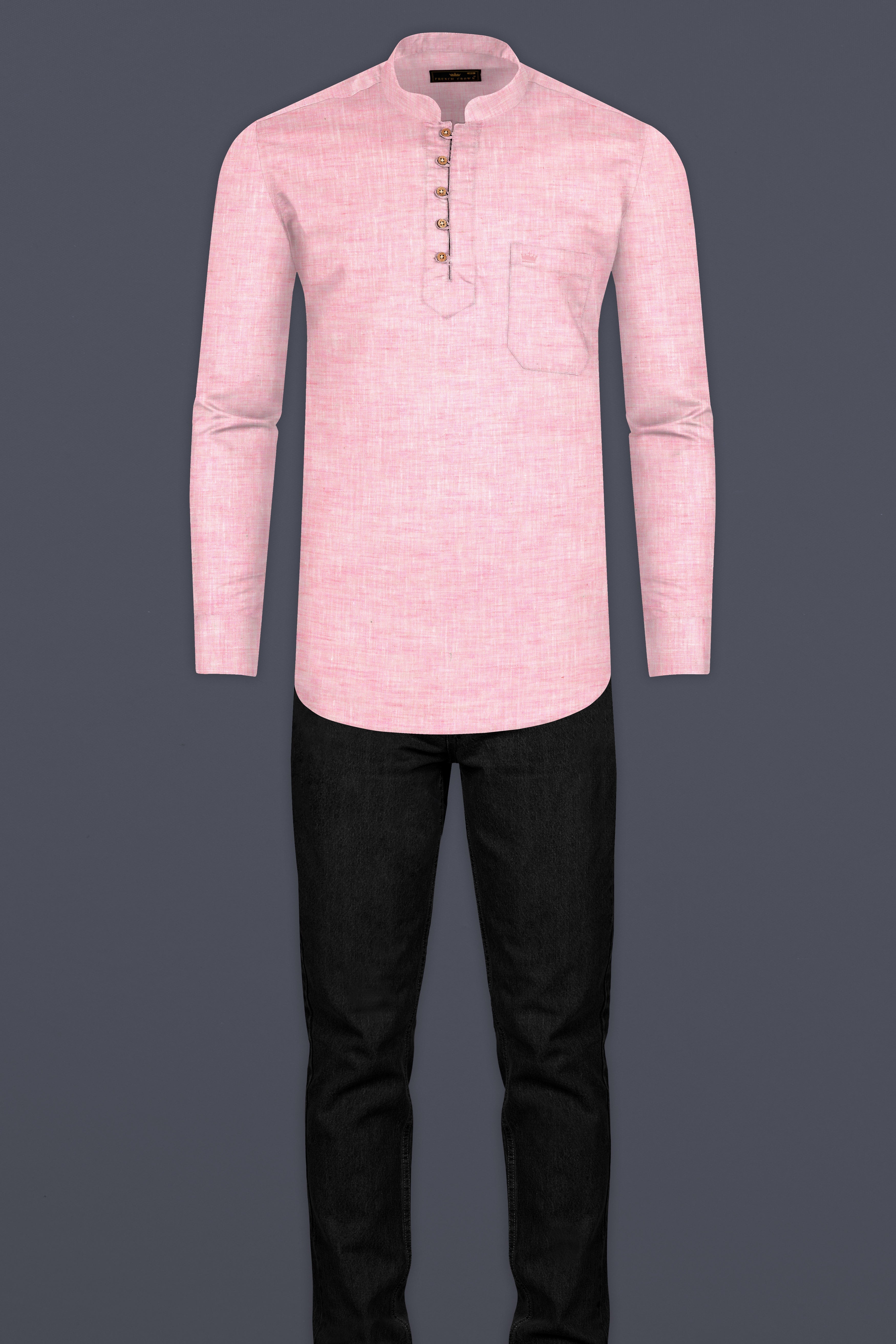 Kawaii Pink Luxurious Linen Kurta Shirt 12822-KS-38, 12822-KS-H-38, 12822-KS-39, 12822-KS-H-39, 12822-KS-40, 12822-KS-H-40, 12822-KS-42, 12822-KS-H-42, 12822-KS-44, 12822-KS-H-44, 12822-KS-46, 12822-KS-H-46, 12822-KS-48, 12822-KS-H-48, 12822-KS-50, 12822-KS-H-50, 12822-KS-52, 12822-KS-H-52