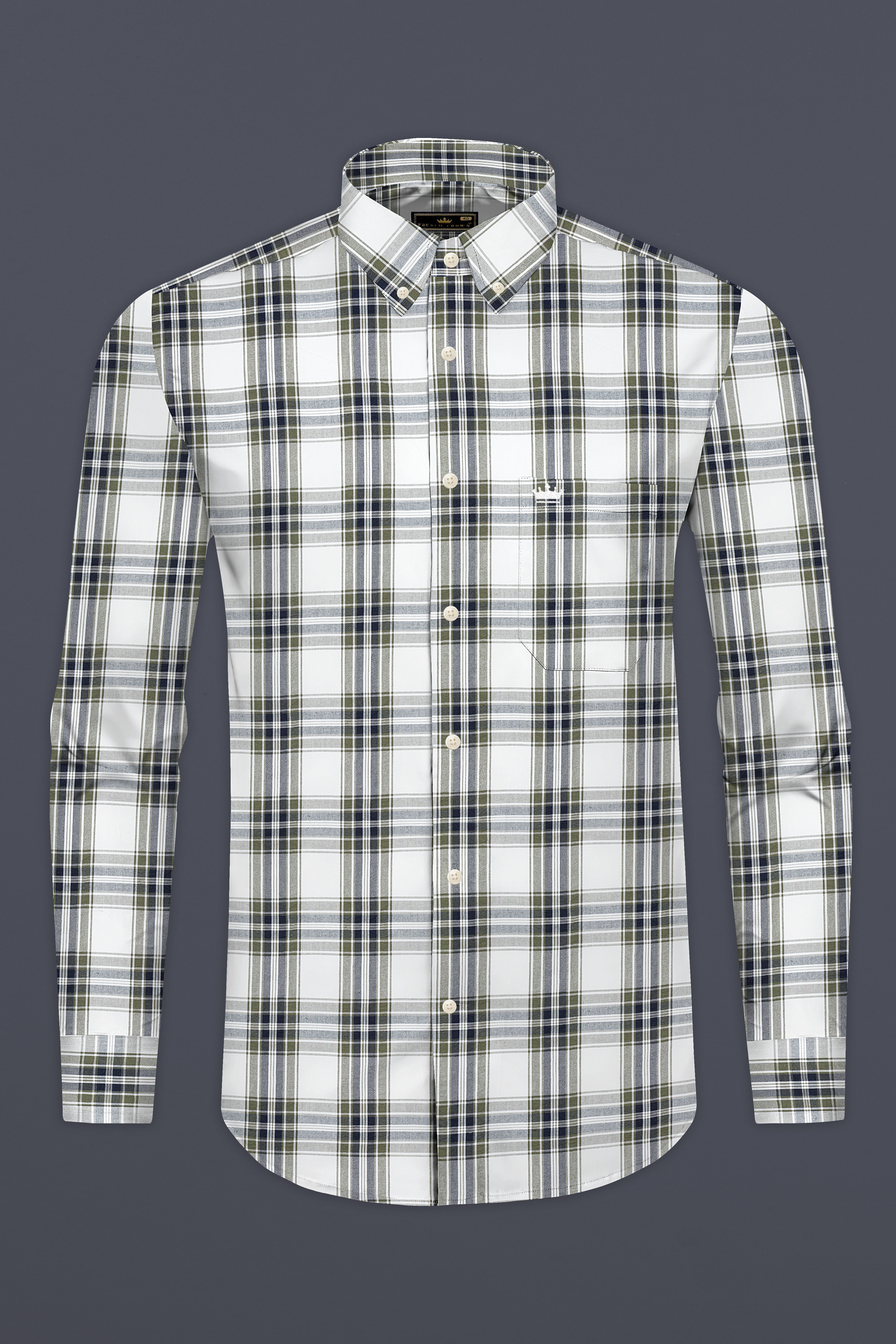 Bright White with Finch Green Plaid Seersucker Giza Cotton Designer Shirt 12833-BD-38, 12833-BD-H-38, 12833-BD-39, 12833-BD-H-39, 12833-BD-40, 12833-BD-H-40, 12833-BD-42, 12833-BD-H-42, 12833-BD-44, 12833-BD-H-44, 12833-BD-46, 12833-BD-H-46, 12833-BD-48, 12833-BD-H-48, 12833-BD-50, 12833-BD-H-50, 12833-BD-52, 12833-BD-H-52