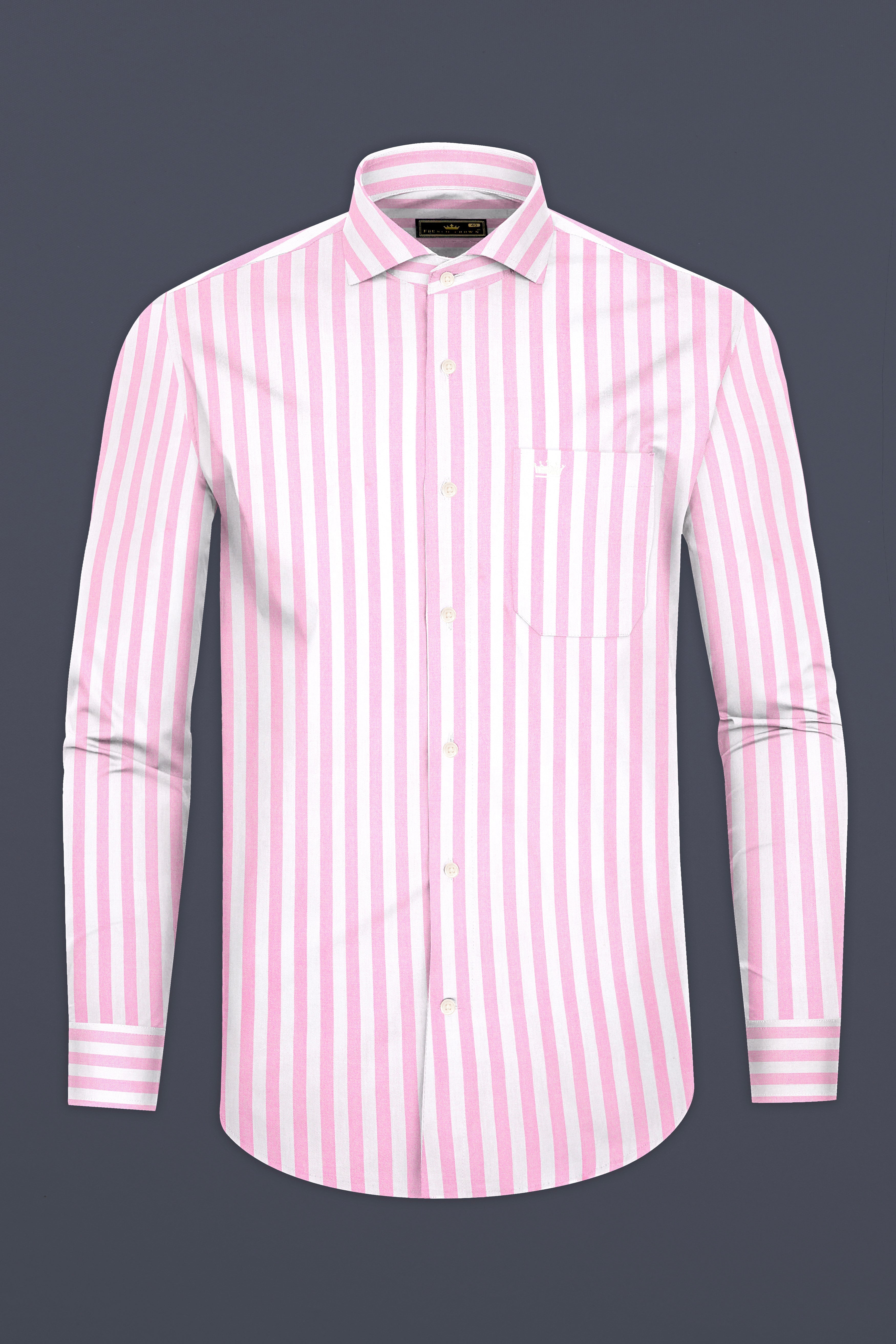 Carousel Pink With Bright White Stripes Twill Giza Cotton Shirt 12834-CA-38, 12834-CA-H-38, 12834-CA-39, 12834-CA-H-39, 12834-CA-40, 12834-CA-H-40, 12834-CA-42, 12834-CA-H-42, 12834-CA-44, 12834-CA-H-44, 12834-CA-46, 12834-CA-H-46, 12834-CA-48, 12834-CA-H-48, 12834-CA-50, 12834-CA-H-50, 12834-CA-52, 12834-CA-H-52
