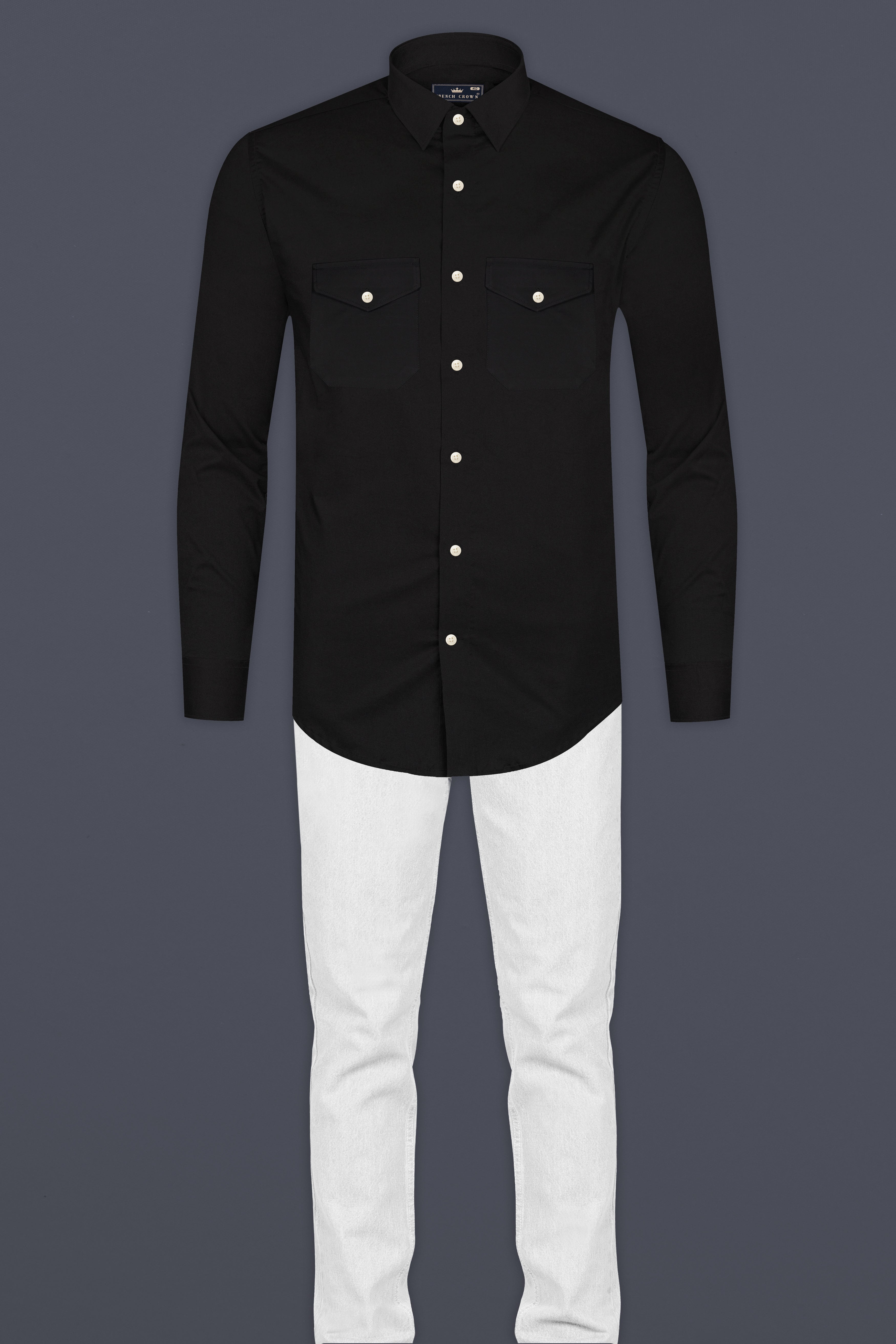 Jade Black stretchable Designer Flannel Shirt 12843-OS-FP-38, 12843-OS-FP-H-38, 12843-OS-FP-39, 12843-OS-FP-H-39, 12843-OS-FP-40, 12843-OS-FP-H-40, 12843-OS-FP-42, 12843-OS-FP-H-42, 12843-OS-FP-44, 12843-OS-FP-H-44, 12843-OS-FP-46, 12843-OS-FP-H-46, 12843-OS-FP-48, 12843-OS-FP-H-48, 12843-OS-FP-50, 12843-OS-FP-H-50, 12843-OS-FP-52, 12843-OS-FP-H-52