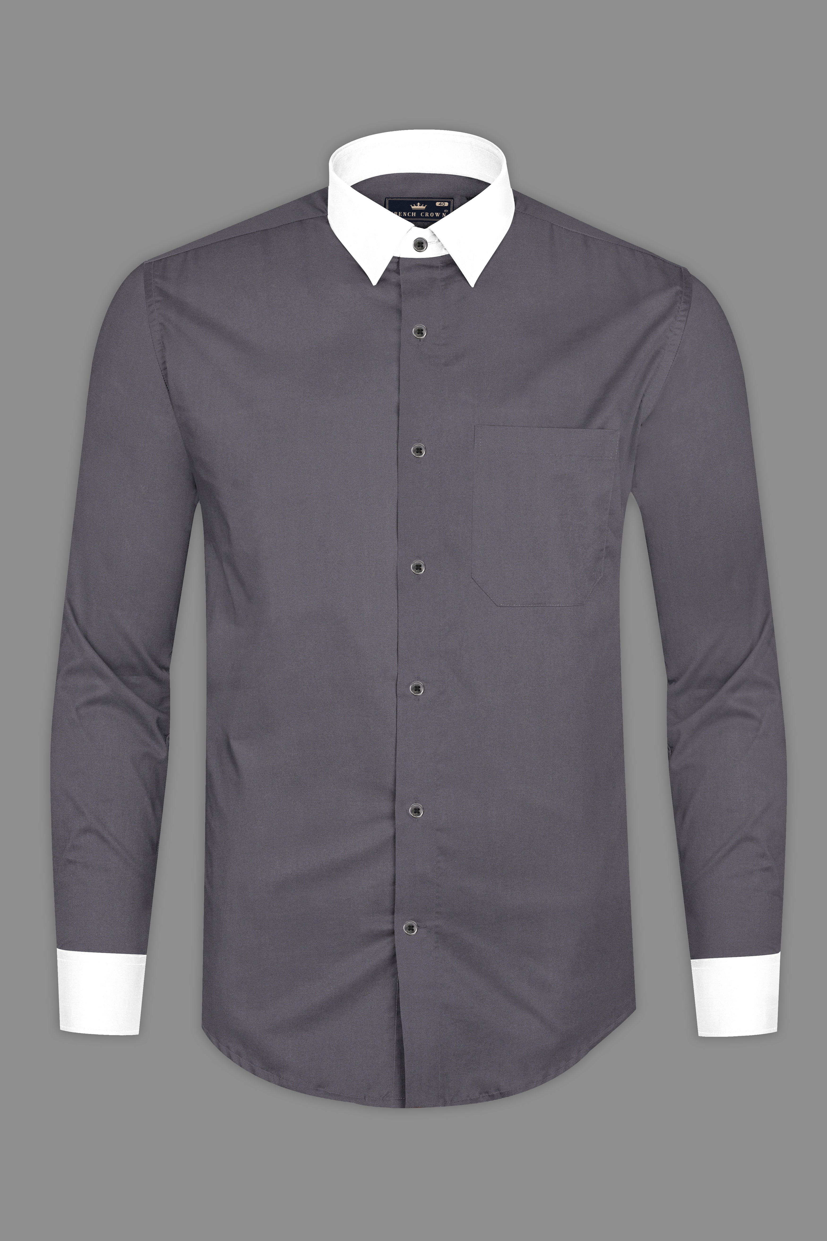 Vampire Gray Solid Giza Cotton Shirt 12850-WCC-BLK-38, 12850-WCC-BLK-H-38, 12850-WCC-BLK-39, 12850-WCC-BLK-H-39, 12850-WCC-BLK-40, 12850-WCC-BLK-H-40, 12850-WCC-BLK-42, 12850-WCC-BLK-H-42, 12850-WCC-BLK-44, 12850-WCC-BLK-H-44, 12850-WCC-BLK-46, 12850-WCC-BLK-H-46, 12850-WCC-BLK-48, 12850-WCC-BLK-H-48, 12850-WCC-BLK-50, 12850-WCC-BLK-H-50, 12850-WCC-BLK-52, 12850-WCC-BLK-H-52