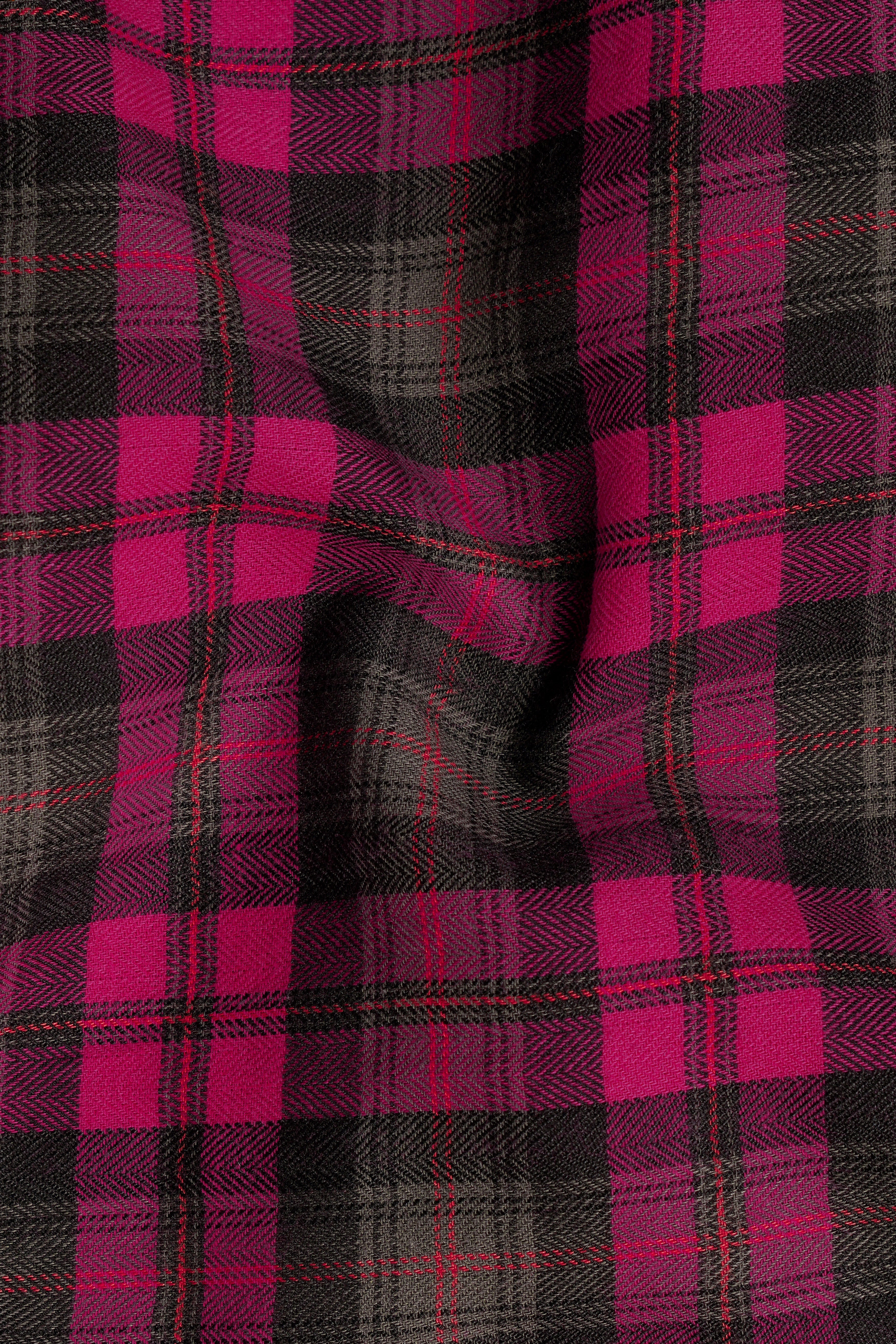 Flirt Pink with Birch Brown Plaid Herringbone Shirt 12855-BD-38, 12855-BD-H-38, 12855-BD-39, 12855-BD-H-39, 12855-BD-40, 12855-BD-H-40, 12855-BD-42, 12855-BD-H-42, 12855-BD-44, 12855-BD-H-44, 12855-BD-46, 12855-BD-H-46, 12855-BD-48, 12855-BD-H-48, 12855-BD-50, 12855-BD-H-50, 12855-BD-52, 12855-BD-H-52