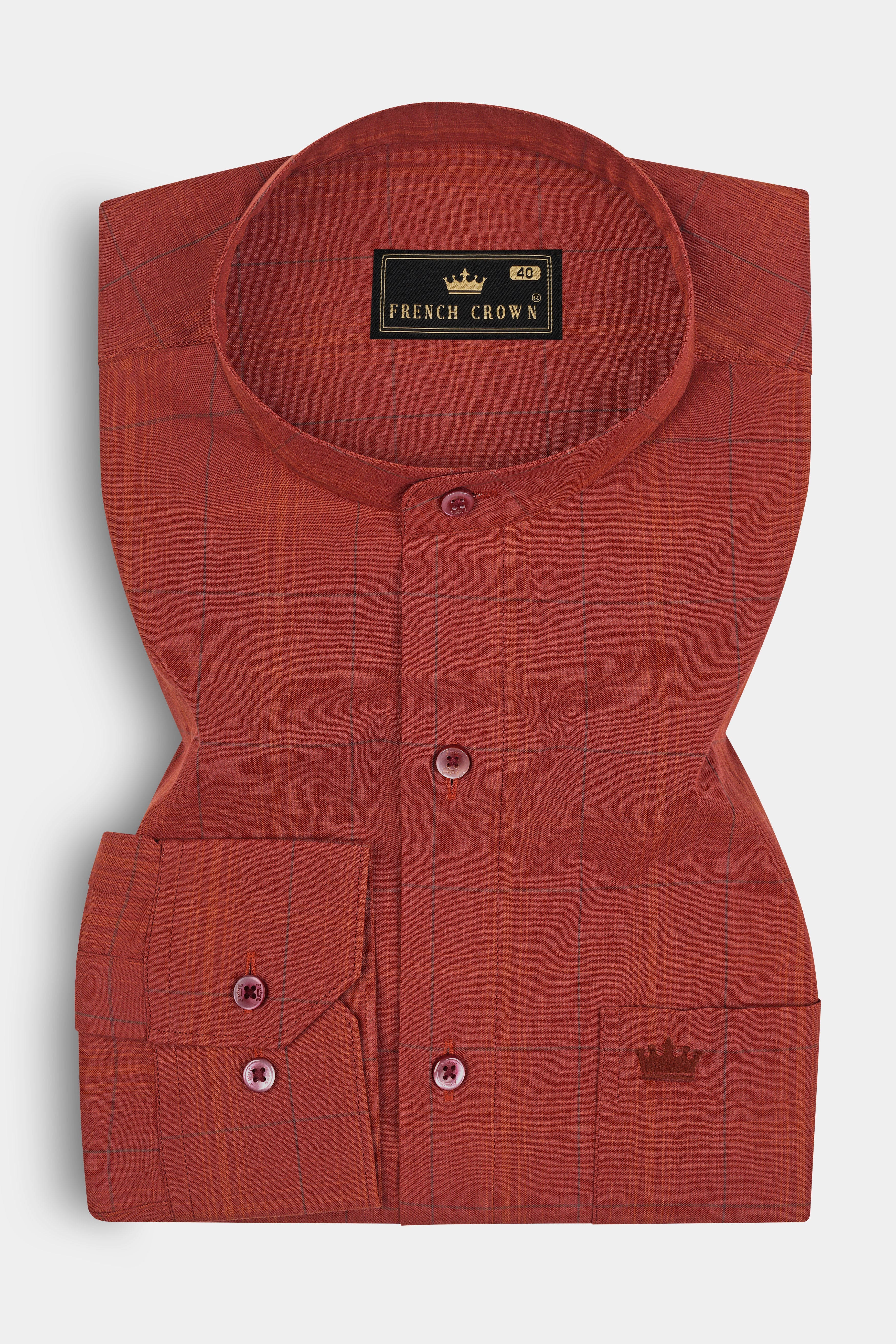 Burnt Orange Plaid Giza Cotton Shirt 12882-M-MN-38, 12882-M-MN-H-38, 12882-M-MN-39, 12882-M-MN-H-39, 12882-M-MN-40, 12882-M-MN-H-40, 12882-M-MN-42, 12882-M-MN-H-42, 12882-M-MN-44, 12882-M-MN-H-44, 12882-M-MN-46, 12882-M-MN-H-46, 12882-M-MN-48, 12882-M-MN-H-48, 12882-M-MN-50, 12882-M-MN-H-50, 12882-M-MN-52, 12882-M-MN-H-52