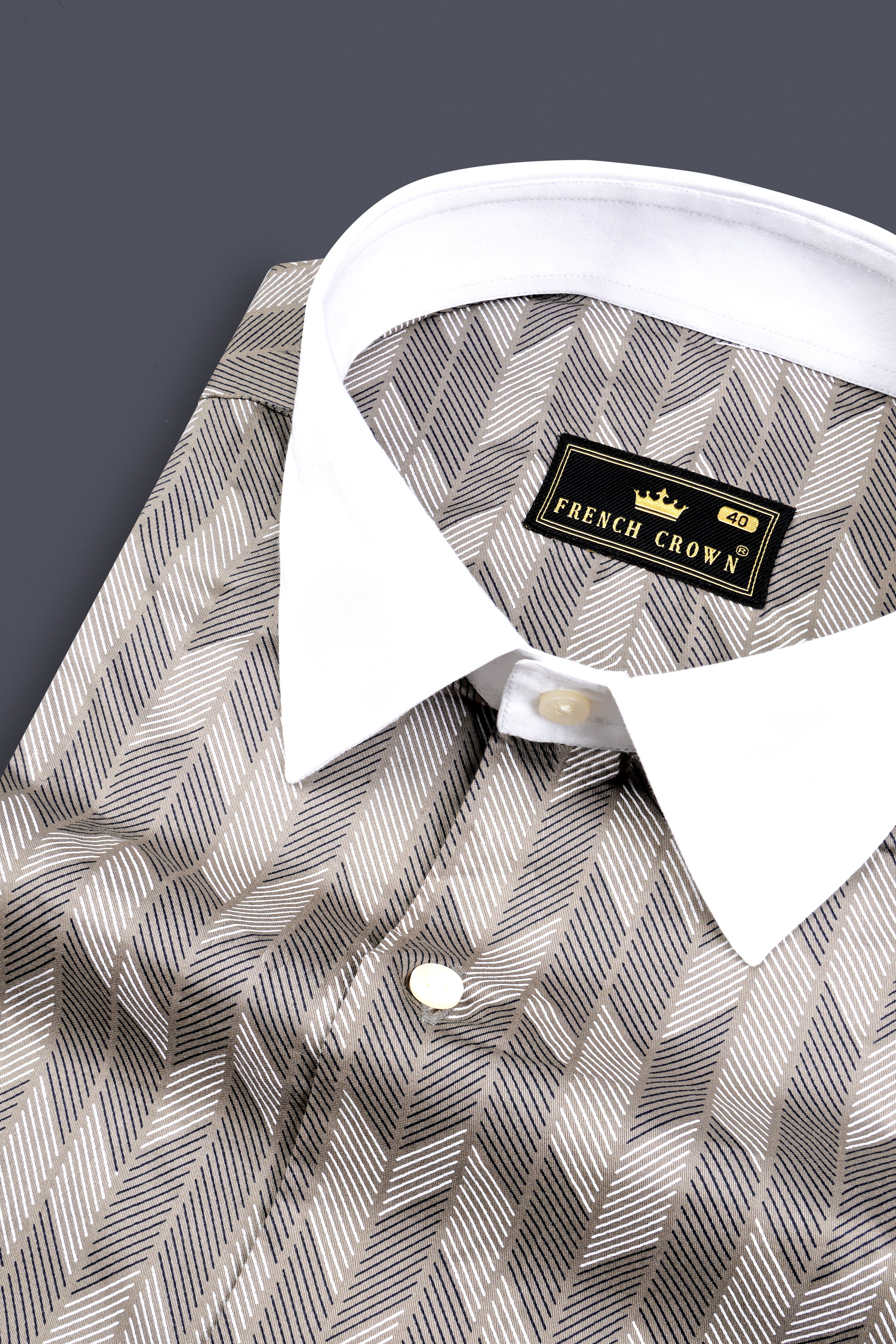 Oyster Gray And Bright White Printed Giza Cotton Shirt 12978-WCC-38, 12978-WCC-H-38, 12978-WCC-39, 12978-WCC-H-39, 12978-WCC-40, 12978-WCC-H-40, 12978-WCC-42, 12978-WCC-H-42, 12978-WCC-44, 12978-WCC-H-44, 12978-WCC-46, 12978-WCC-H-46, 12978-WCC-48, 12978-WCC-H-48, 12978-WCC-50, 12978-WCC-H-50, 12978-WCC-52, 12978-WCC-H-52