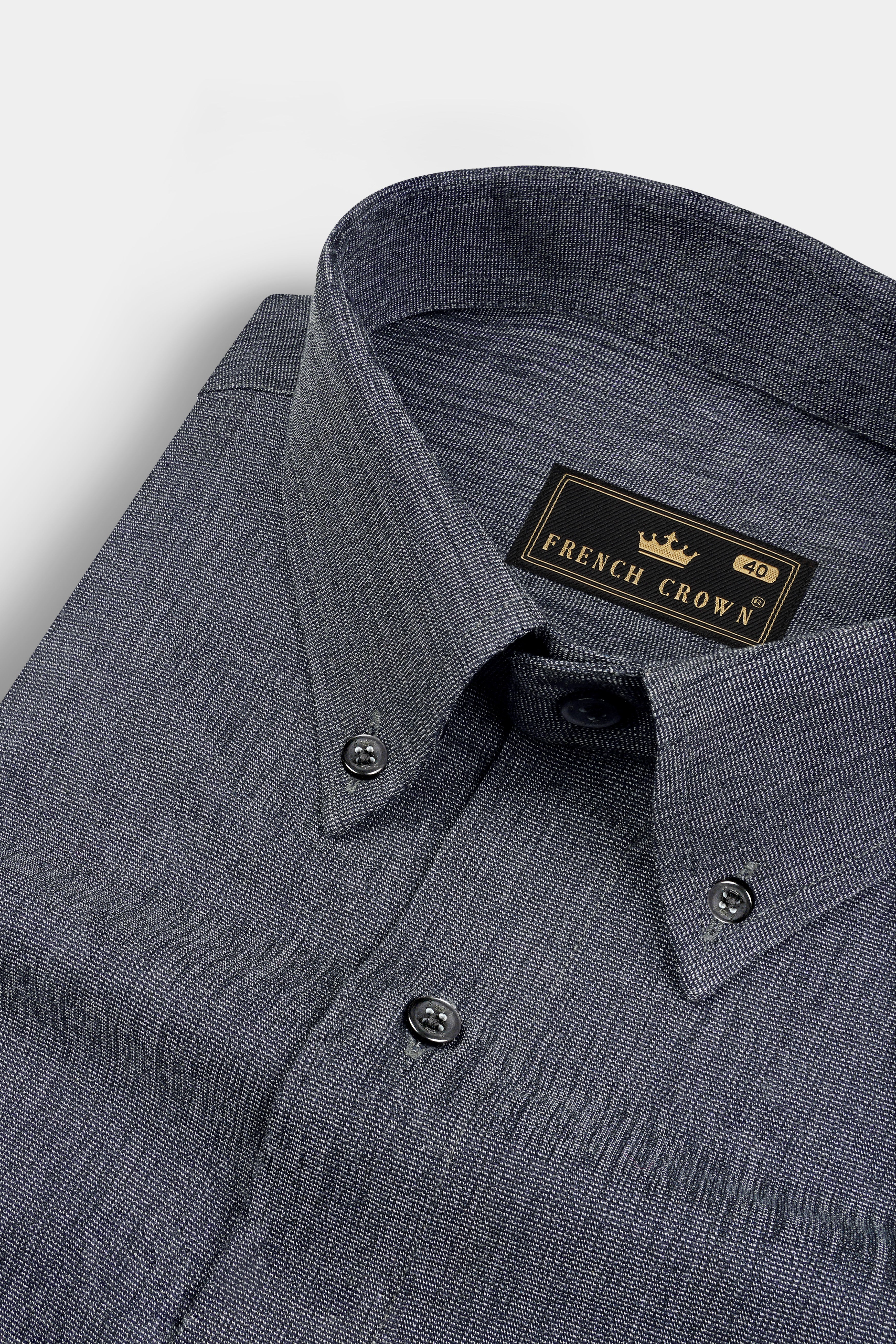 Ninja Gray Heavyweight Royal Oxford Overshirt/Shacket 12979-BD-BLK-38, 12979-BD-BLK-H-38, 12979-BD-BLK-39, 12979-BD-BLK-H-39, 12979-BD-BLK-40, 12979-BD-BLK-H-40, 12979-BD-BLK-42, 12979-BD-BLK-H-42, 12979-BD-BLK-44, 12979-BD-BLK-H-44, 12979-BD-BLK-46, 12979-BD-BLK-H-46, 12979-BD-BLK-48, 12979-BD-BLK-H-48, 12979-BD-BLK-50, 12979-BD-BLK-H-50, 12979-BD-BLK-52, 12979-BD-BLK-H-52