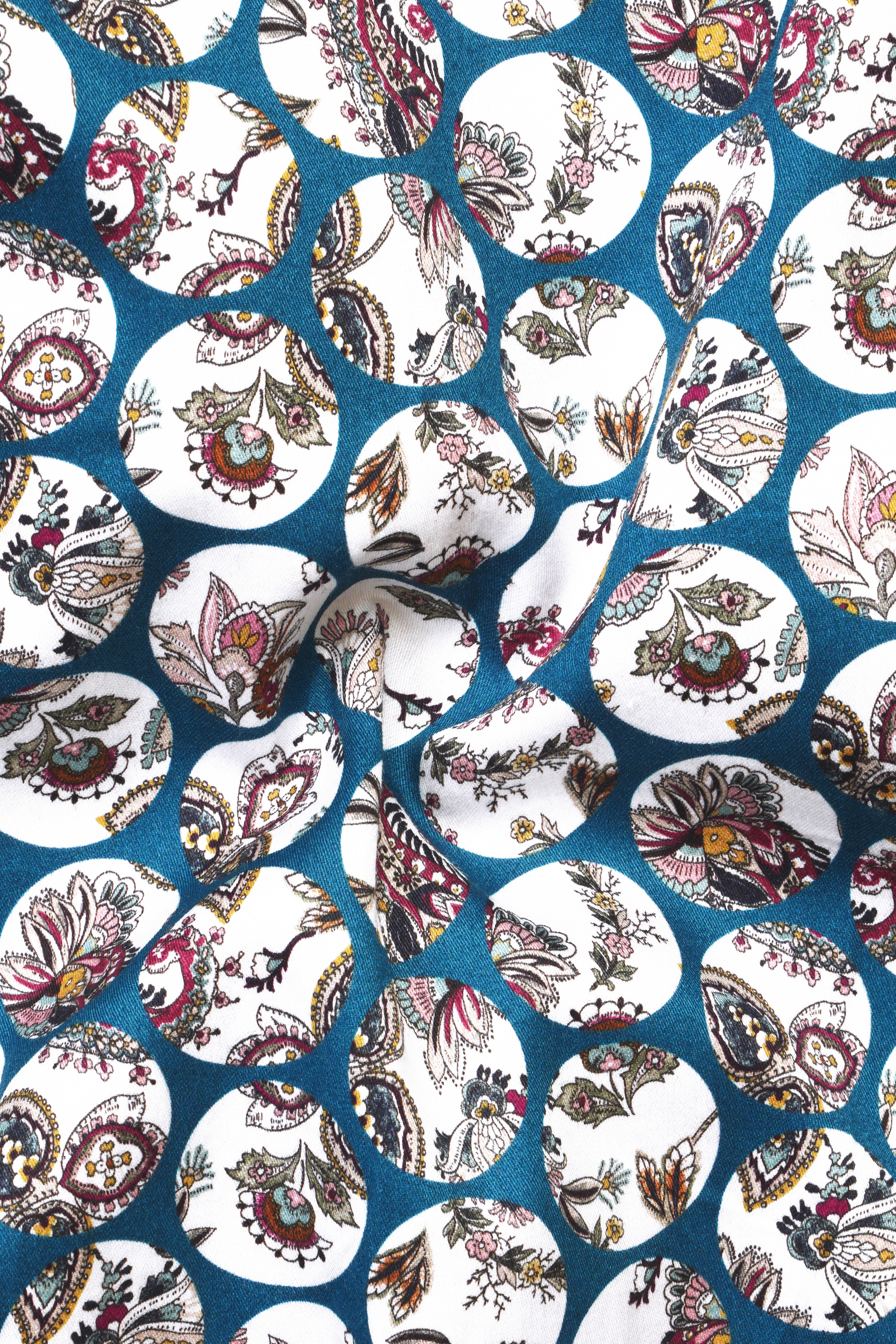 Venice Blue Multicolour Floral Printed Subtle Sheen Super Soft Premium Cotton Designer Shirt 12986-38, 12986-H-38, 12986-39, 12986-H-39, 12986-40, 12986-H-40, 12986-42, 12986-H-42, 12986-44, 12986-H-44, 12986-46, 12986-H-46, 12986-48, 12986-H-48, 12986-50, 12986-H-50, 12986-52, 12986-H-52
