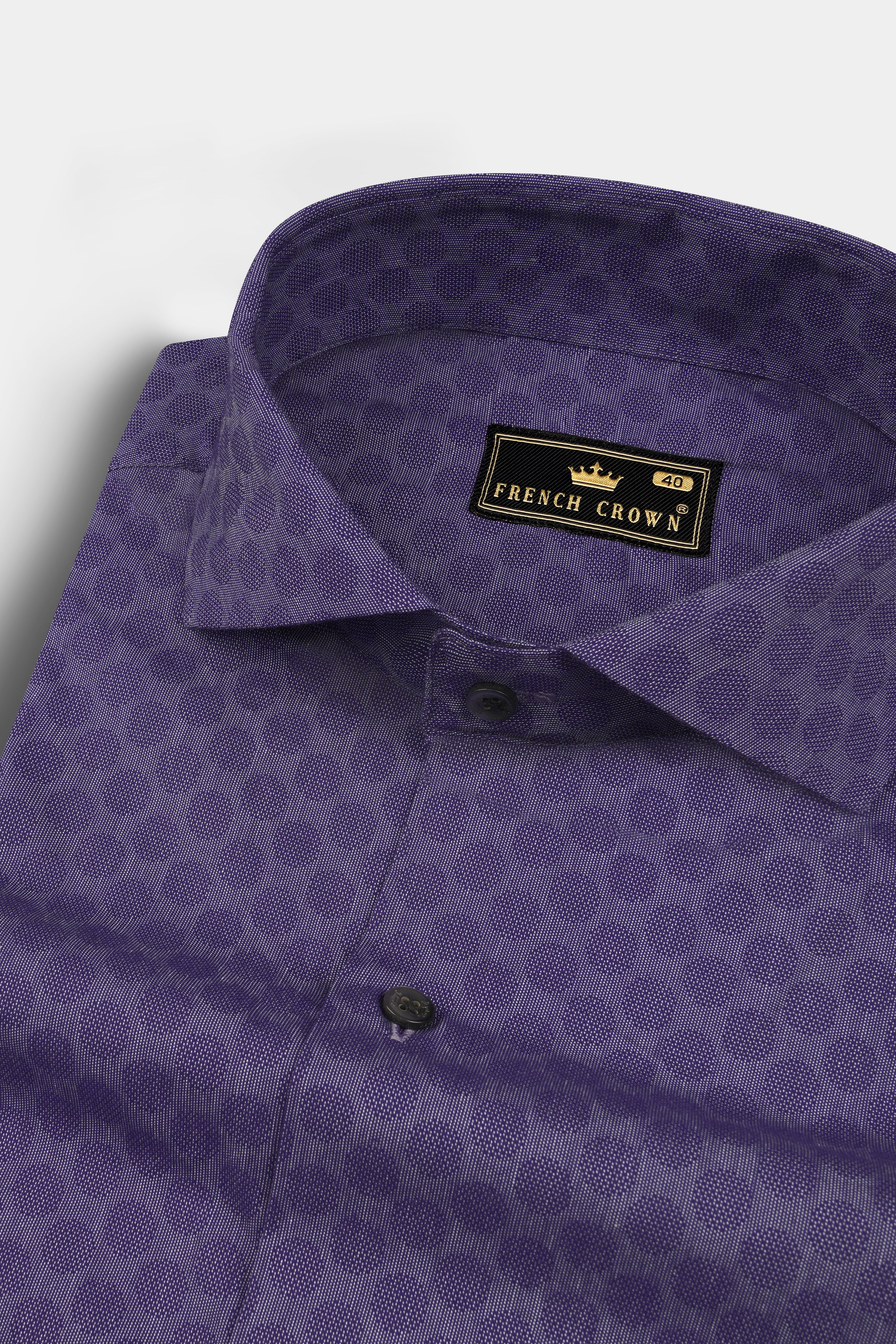 Martinique Purple Prints Dobby Textured Premium Giza Cotton Shirt 12995-CA-BLK-38, 12995-CA-BLK-H-38, 12995-CA-BLK-39, 12995-CA-BLK-H-39, 12995-CA-BLK-40, 12995-CA-BLK-H-40, 12995-CA-BLK-42, 12995-CA-BLK-H-42, 12995-CA-BLK-44, 12995-CA-BLK-H-44, 12995-CA-BLK-46, 12995-CA-BLK-H-46, 12995-CA-BLK-48, 12995-CA-BLK-H-48, 12995-CA-BLK-50, 12995-CA-BLK-H-50, 12995-CA-BLK-52, 12995-CA-BLK-H-52