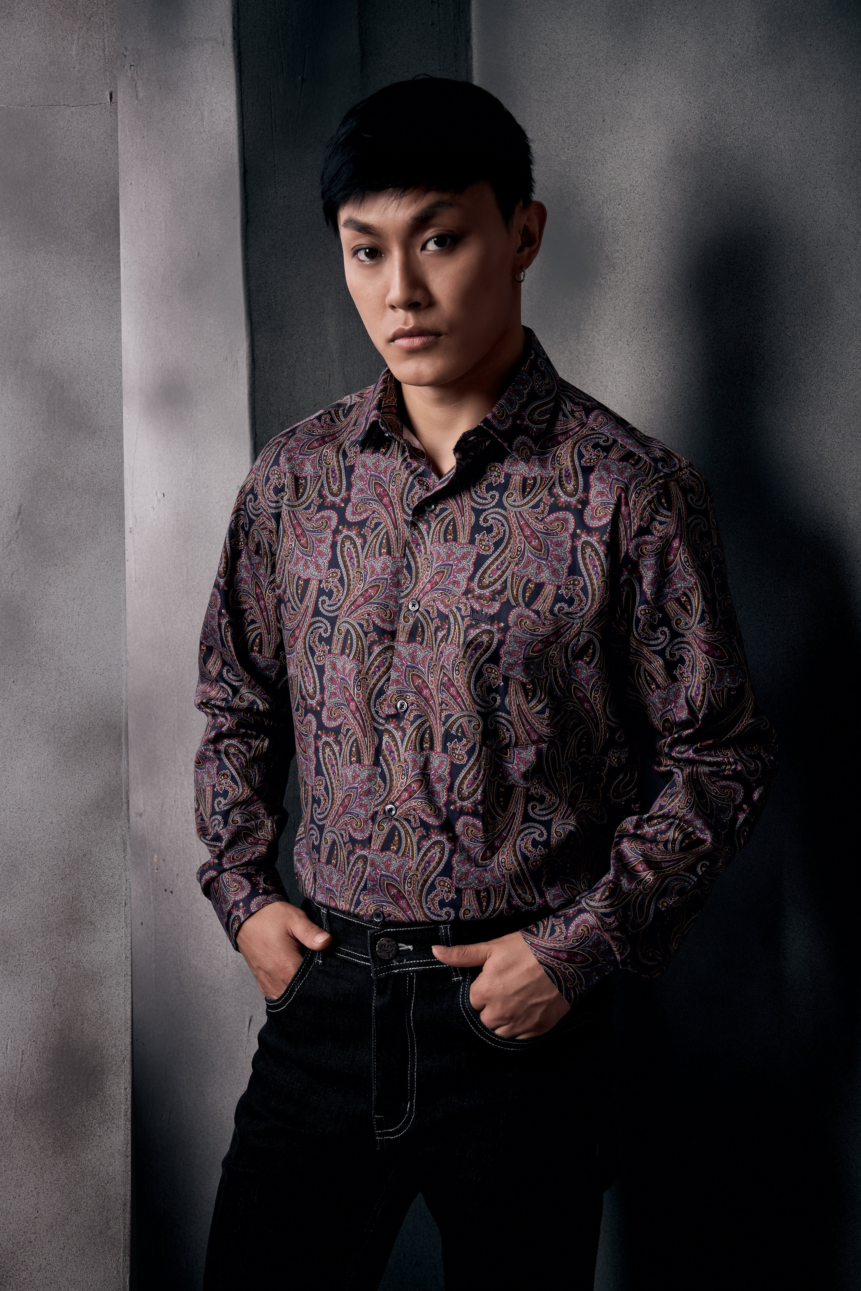 Thulian Pink And Jade Black Paisley Printed Subtle Sheen Super Soft Premium Cotton Shirt 13006-BLK-38, 13006-BLK-H-38, 13006-BLK-39, 13006-BLK-H-39, 13006-BLK-40, 13006-BLK-H-40, 13006-BLK-42, 13006-BLK-H-42, 13006-BLK-44, 13006-BLK-H-44, 13006-BLK-46, 13006-BLK-H-46, 13006-BLK-48, 13006-BLK-H-48, 13006-BLK-50, 13006-BLK-H-50, 13006-BLK-52, 13006-BLK-H-52