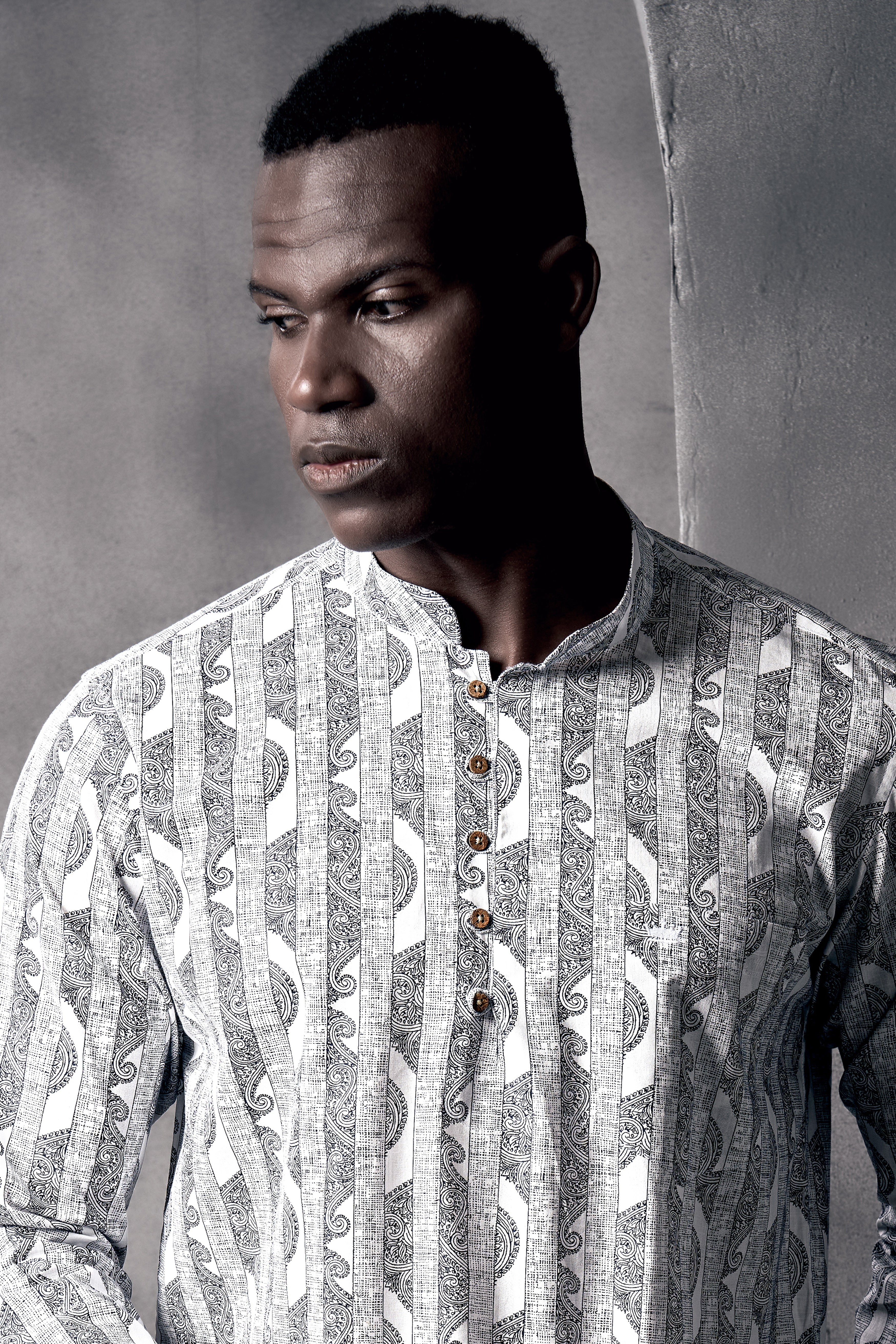 Bright White And Jade Black Stripes Printed Chambray Premium Giza Cotton Shirt 13007-KS-38, 13007-KS-H-38, 13007-KS-39, 13007-KS-H-39, 13007-KS-40, 13007-KS-H-40, 13007-KS-42, 13007-KS-H-42, 13007-KS-44, 13007-KS-H-44, 13007-KS-46, 13007-KS-H-46, 13007-KS-48, 13007-KS-H-48, 13007-KS-50, 13007-KS-H-50, 13007-KS-52, 13007-KS-H-52