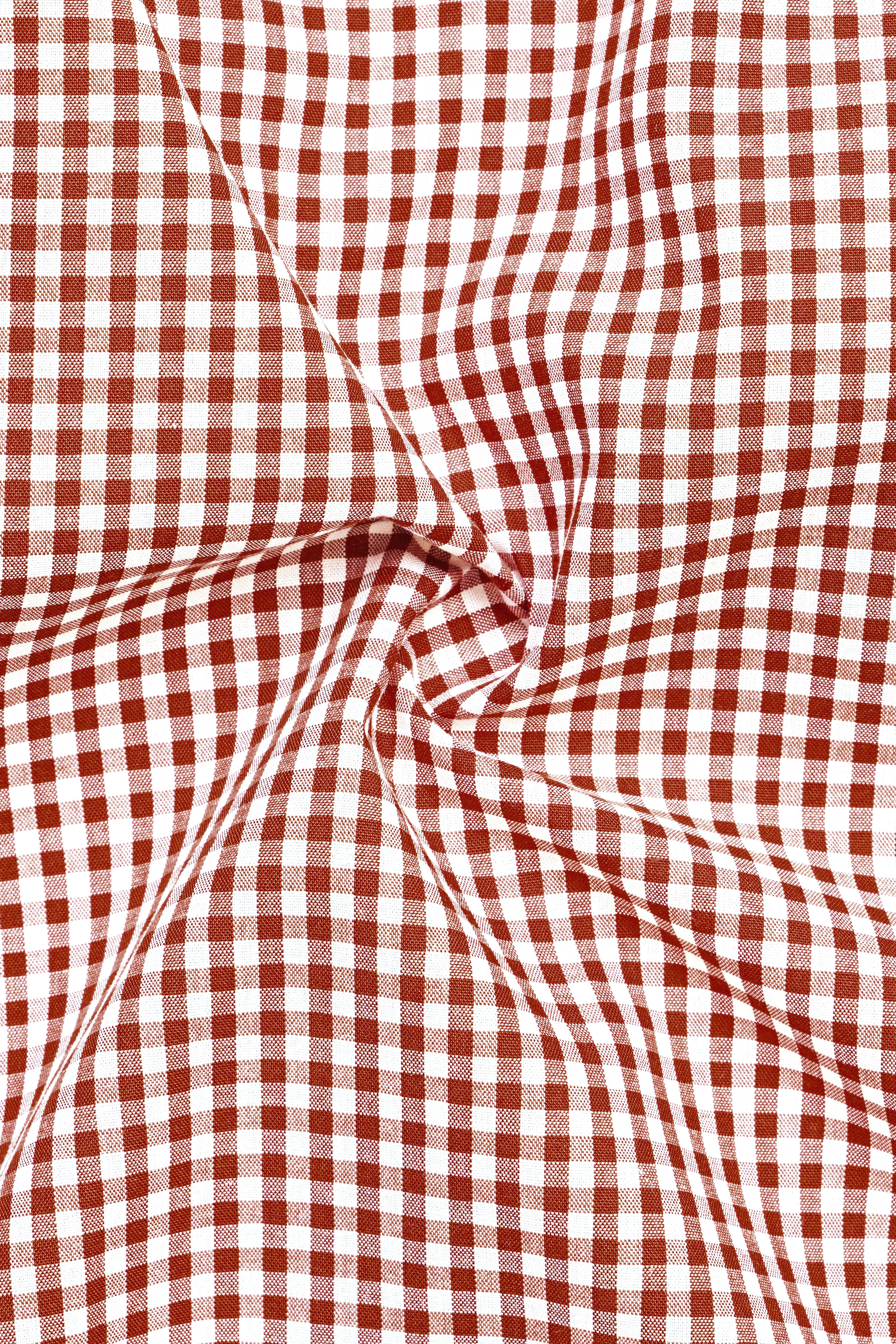 Tabasco Red And Bright White Mini Checks Premium Giza Cotton Shirt 13018-38, 13018-H-38, 13018-39, 13018-H-39, 13018-40, 13018-H-40, 13018-42, 13018-H-42, 13018-44, 13018-H-44, 13018-46, 13018-H-46, 13018-48, 13018-H-48, 13018-50, 13018-H-50, 13018-52, 13018-H-52