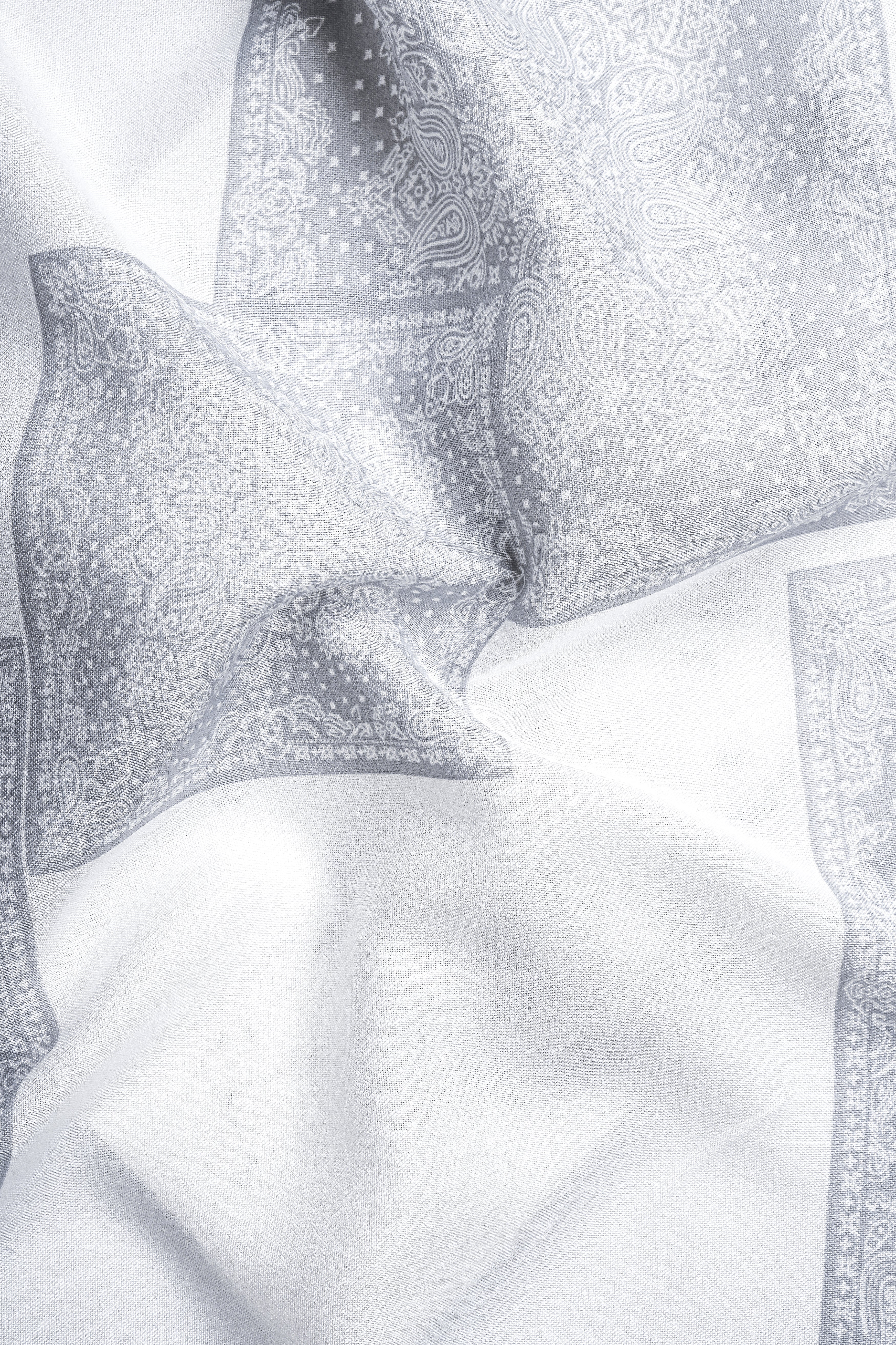 Santa Gray And Bright White Printed Super Soft Tencel Shirt 13030-38, 13030-H-38, 13030-39, 13030-H-39, 13030-40, 13030-H-40, 13030-42, 13030-H-42, 13030-44, 13030-H-44, 13030-46, 13030-H-46, 13030-48, 13030-H-48, 13030-50, 13030-H-50, 13030-52, 13030-H-52