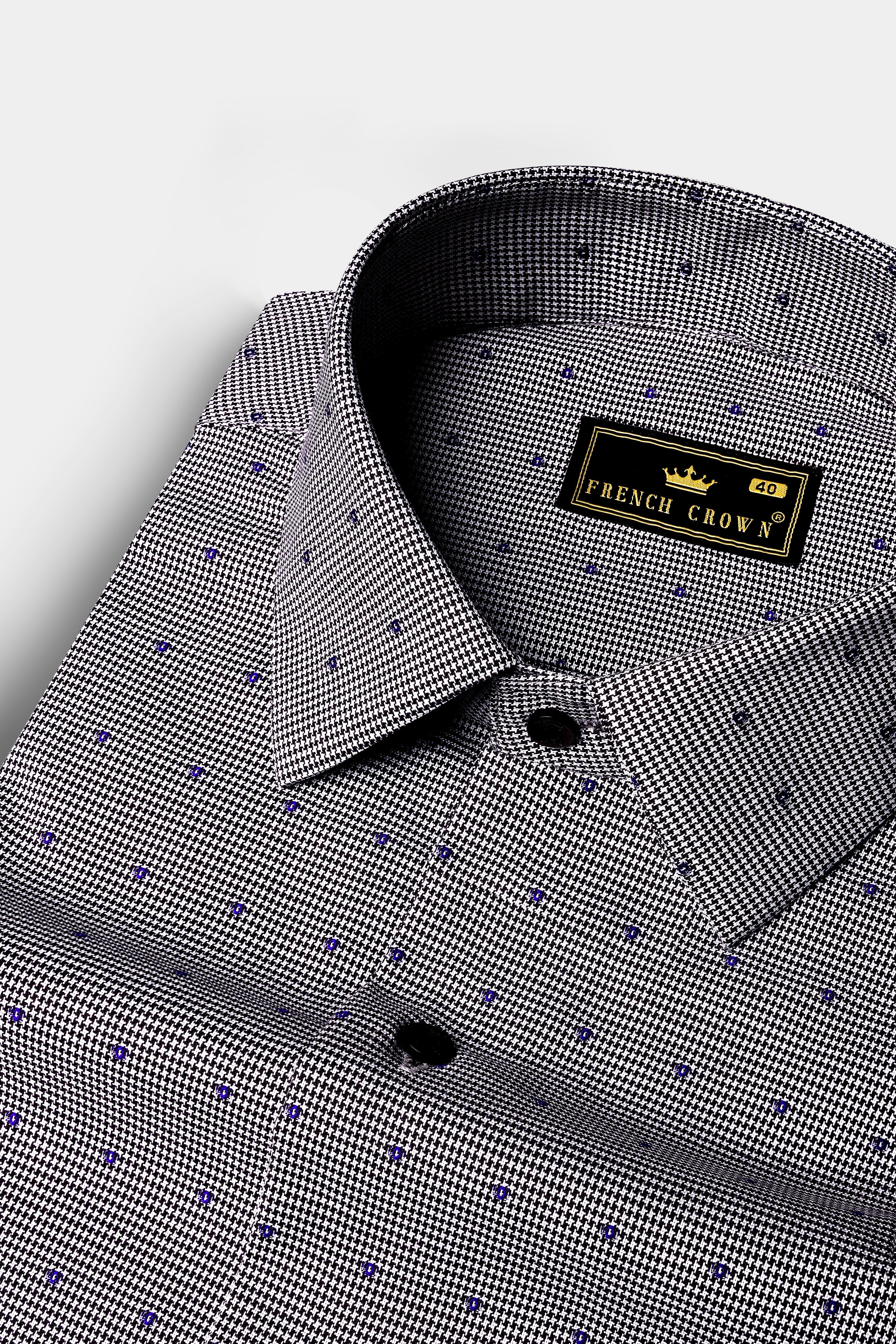 Vampire Gray Houndstooth Dobby Textured Premium Giza Cotton Shirt 13062-BLK-38, 13062-BLK-H-38, 13062-BLK-39, 13062-BLK-H-39, 13062-BLK-40, 13062-BLK-H-40, 13062-BLK-42, 13062-BLK-H-42, 13062-BLK-44, 13062-BLK-H-44, 13062-BLK-46, 13062-BLK-H-46, 13062-BLK-48, 13062-BLK-H-48, 13062-BLK-50, 13062-BLK-H-50, 13062-BLK-52, 13062-BLK-H-52
