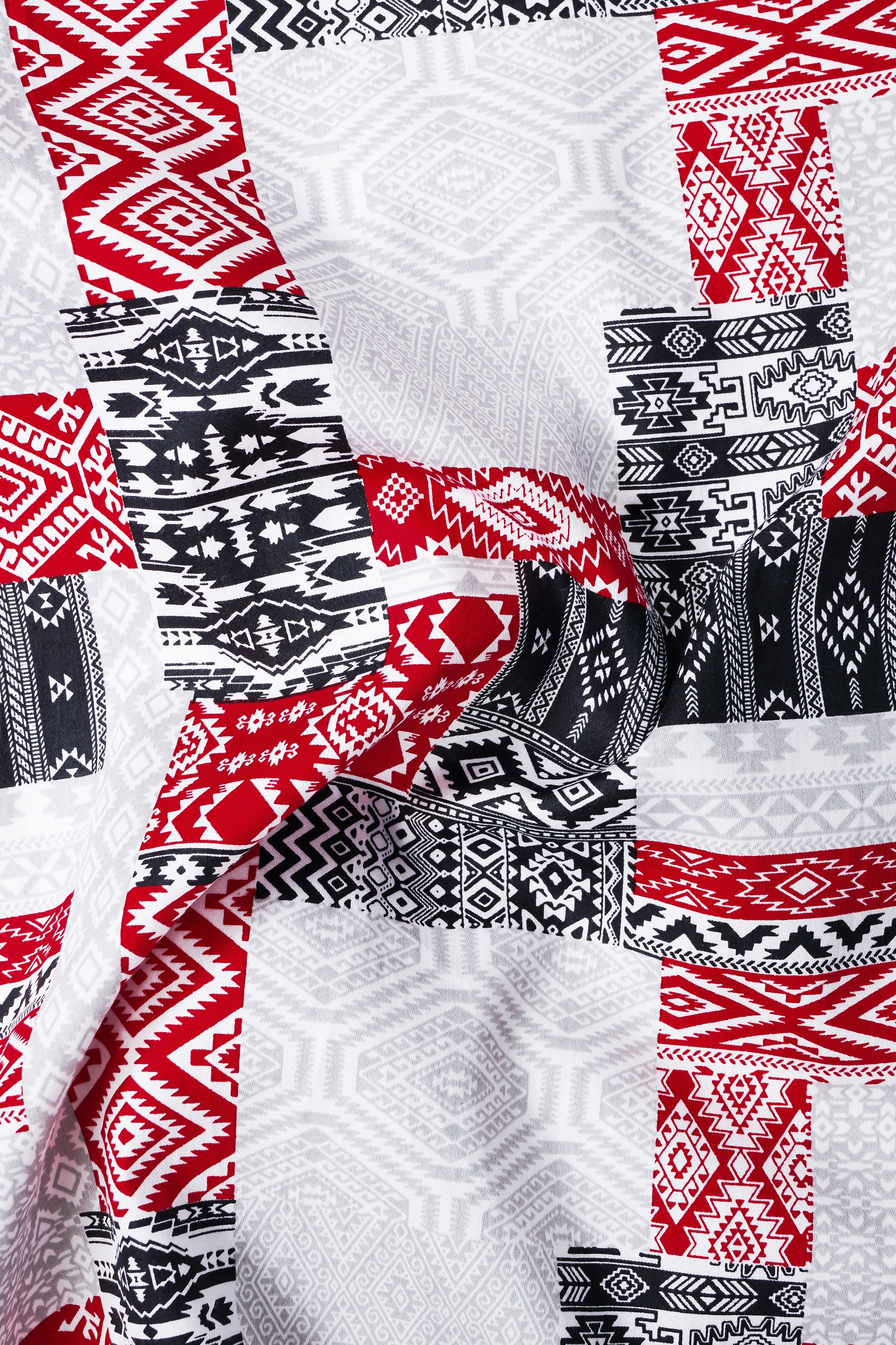 Santas Gray And Shiraz Red Prints Subtle Sheen Super Soft Premium Cotton Shirt 13070-38, 13070-H-38, 13070-39, 13070-H-39, 13070-40, 13070-H-40, 13070-42, 13070-H-42, 13070-44, 13070-H-44, 13070-46, 13070-H-46, 13070-48, 13070-H-48, 13070-50, 13070-H-50, 13070-52, 13070-H-52