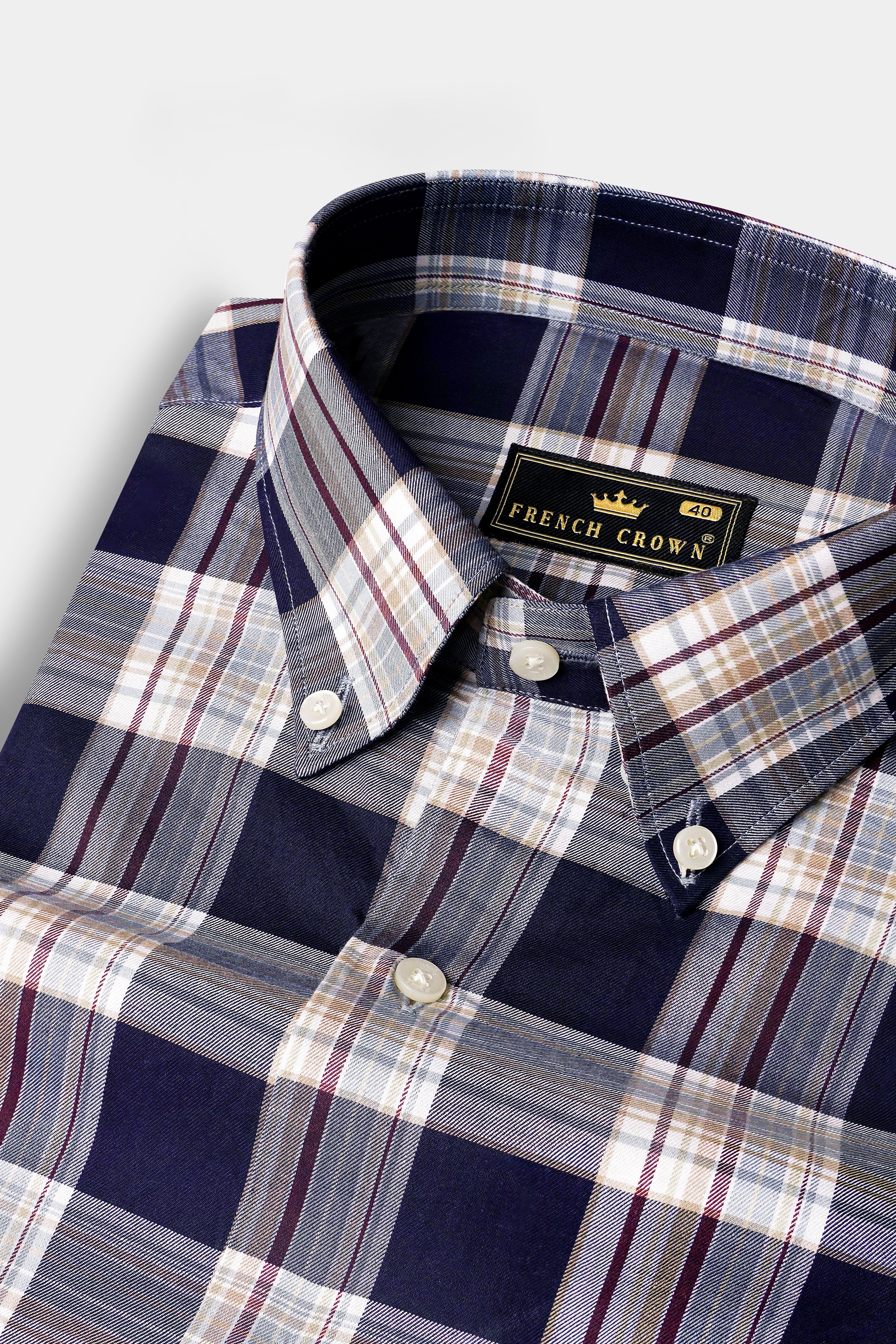Firefly Blue Checked Twill Premium Cotton Shirt 13075-BD-38, 13075-BD-H-38, 13075-BD-39, 13075-BD-H-39, 13075-BD-40, 13075-BD-H-40, 13075-BD-42, 13075-BD-H-42, 13075-BD-44, 13075-BD-H-44, 13075-BD-46, 13075-BD-H-46, 13075-BD-48, 13075-BD-H-48, 13075-BD-50, 13075-BD-H-50, 13075-BD-52, 13075-BD-H-52