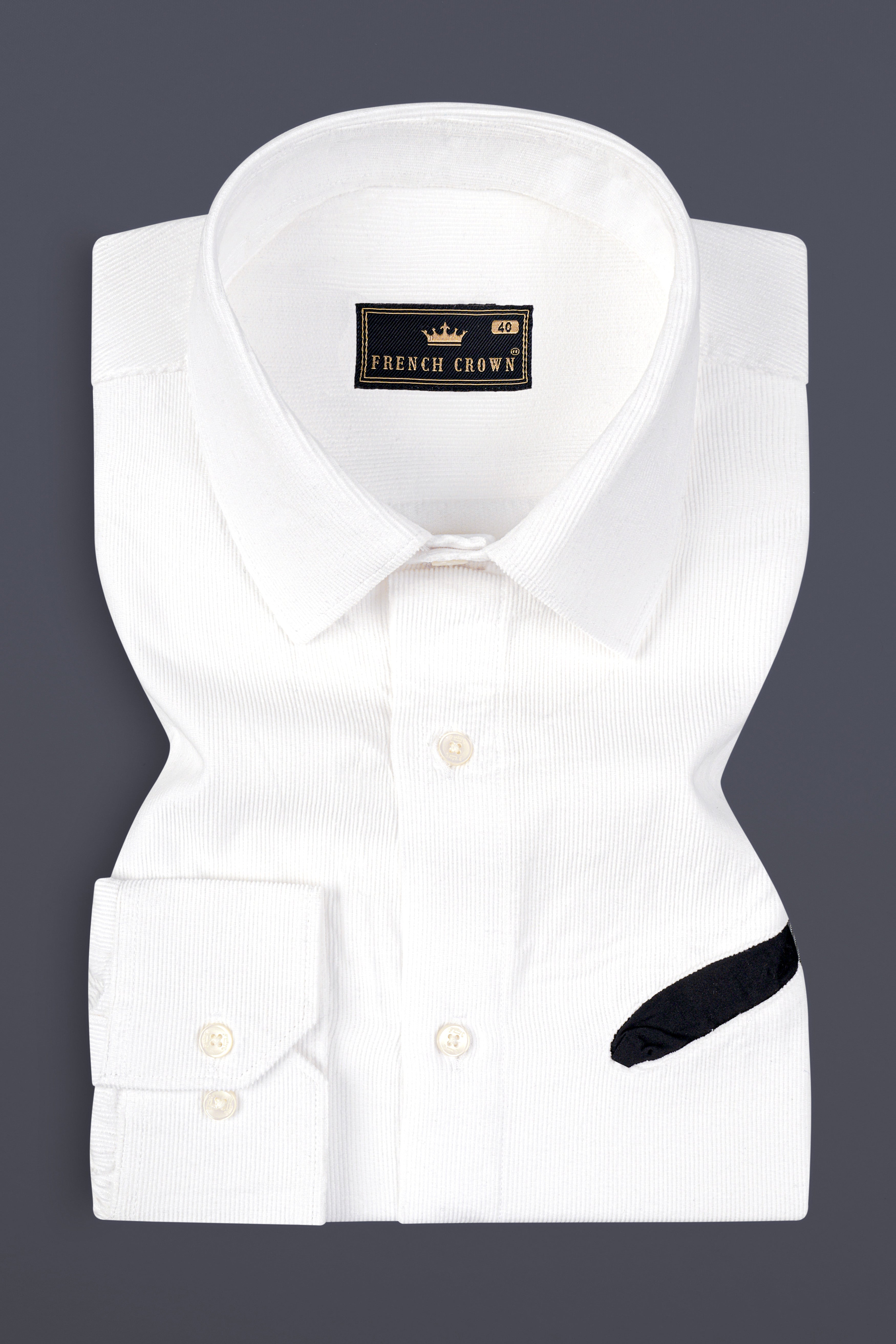 Bright White Textured with Patchwork Corduroy Designer Shirt 13106-P438-38, 13106-P438-H-38, 13106-P438-39, 13106-P438-H-39, 13106-P438-40, 13106-P438-H-40, 13106-P438-42, 13106-P438-H-42, 13106-P438-44, 13106-P438-H-44, 13106-P438-46, 13106-P438-H-46, 13106-P438-48, 13106-P438-H-48, 13106-P438-50, 13106-P438-H-50, 13106-P438-52, 13106-P438-H-52