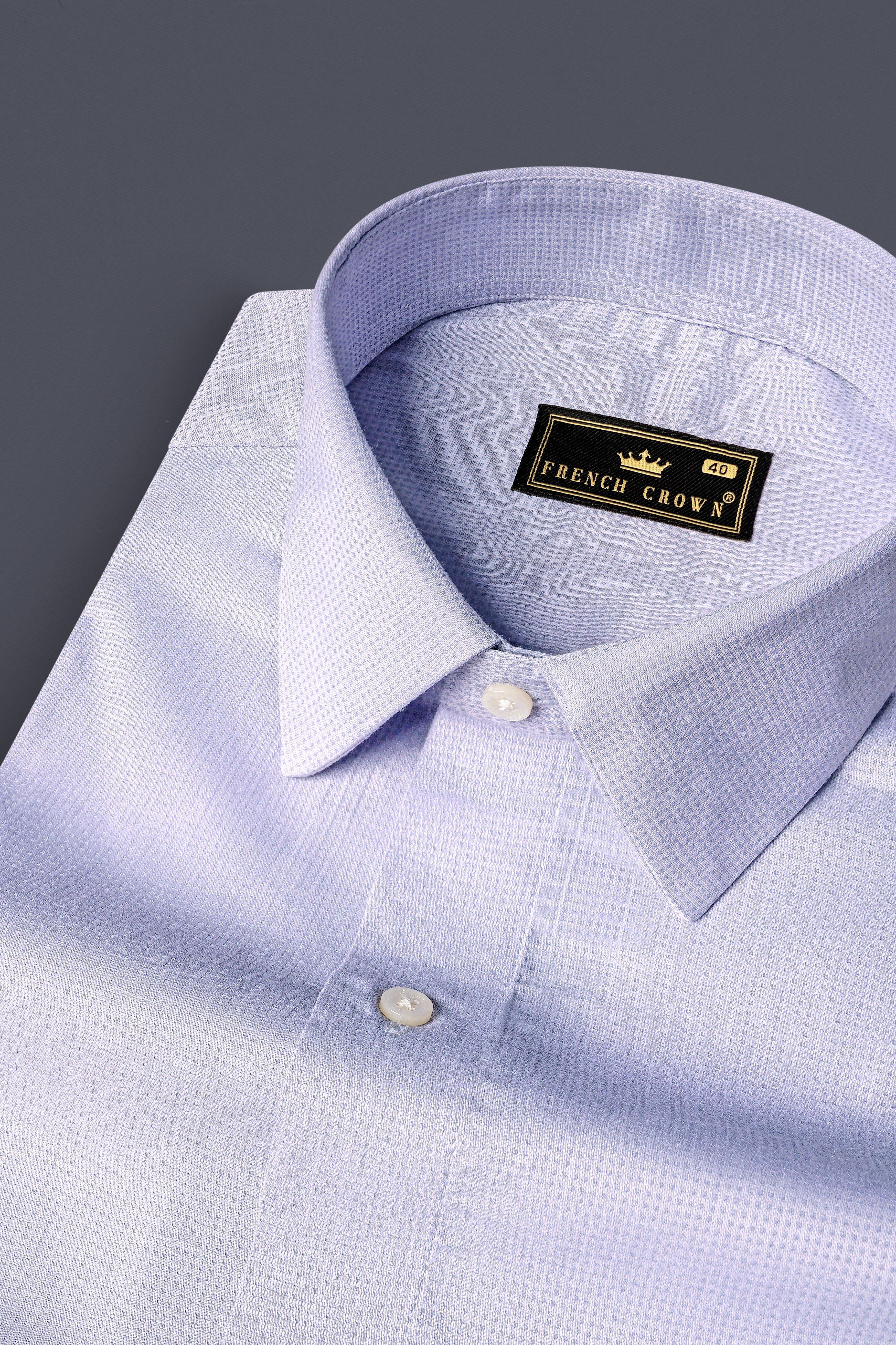Periwinkle Blue Dobby Textured Premium Giza Cotton Shirt 13107-38, 13107-H-38, 13107-39, 13107-H-39, 13107-40, 13107-H-40, 13107-42, 13107-H-42, 13107-44, 13107-H-44, 13107-46, 13107-H-46, 13107-48, 13107-H-48, 13107-50, 13107-H-50, 13107-52, 13107-H-52