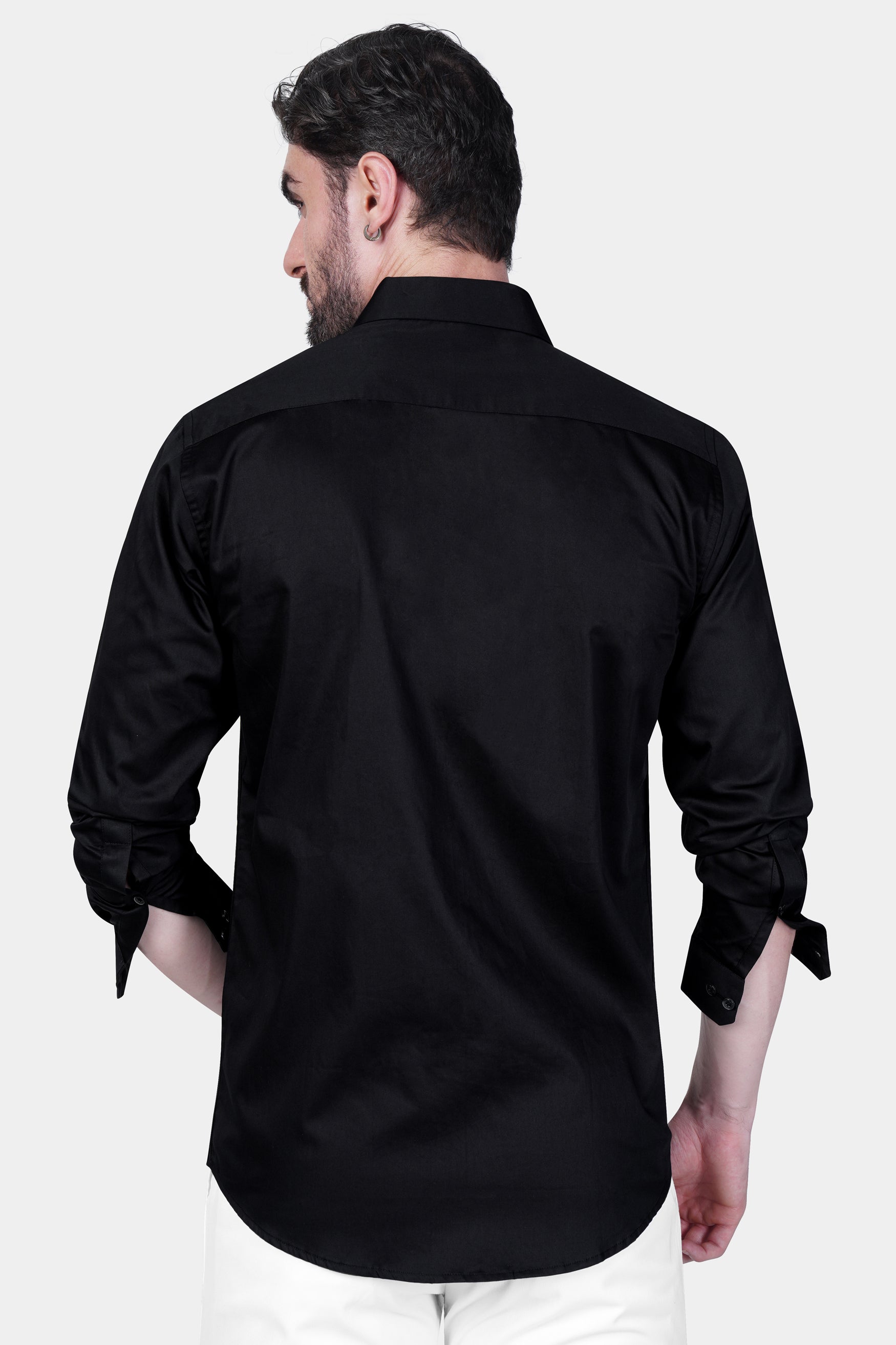Jade Black Super soft Giza Cotton Shirt