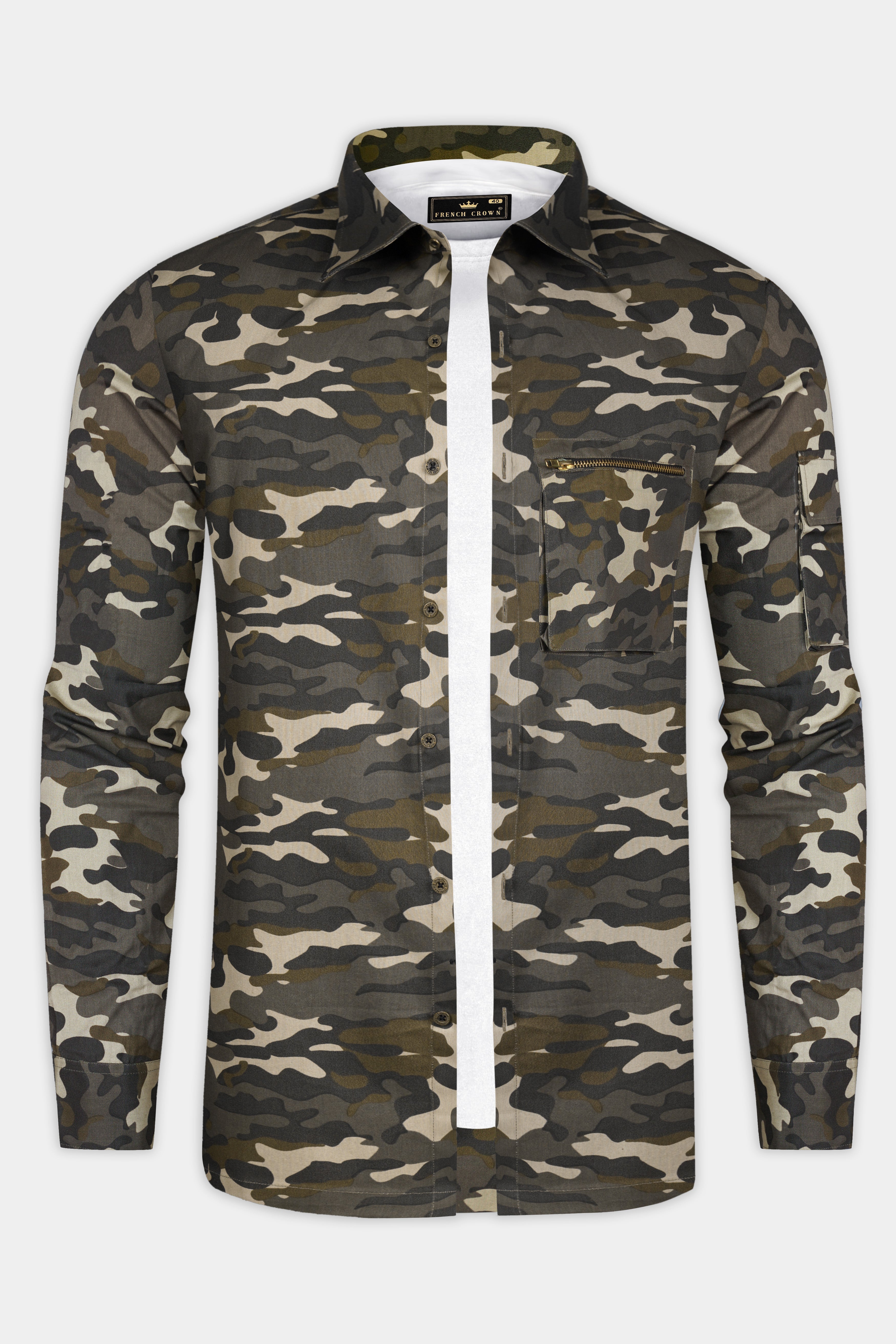 Birch Brown And Pavlova Cream Camouflage Military Printed Oxford Premium Cotton Designer Overshirt/Shacket 13120-MB-OS-P345-38, 13120-MB-OS-P345-H-38, 13120-MB-OS-P345-39, 13120-MB-OS-P345-H-39, 13120-MB-OS-P345-40, 13120-MB-OS-P345-H-40, 13120-MB-OS-P345-42, 13120-MB-OS-P345-H-42, 13120-MB-OS-P345-44, 13120-MB-OS-P345-H-44, 13120-MB-OS-P345-46, 13120-MB-OS-P345-H-46, 13120-MB-OS-P345-48, 13120-MB-OS-P345-H-48, 13120-MB-OS-P345-50, 13120-MB-OS-P345-H-50, 13120-MB-OS-P345-52, 13120-MB-OS-P345-H-52