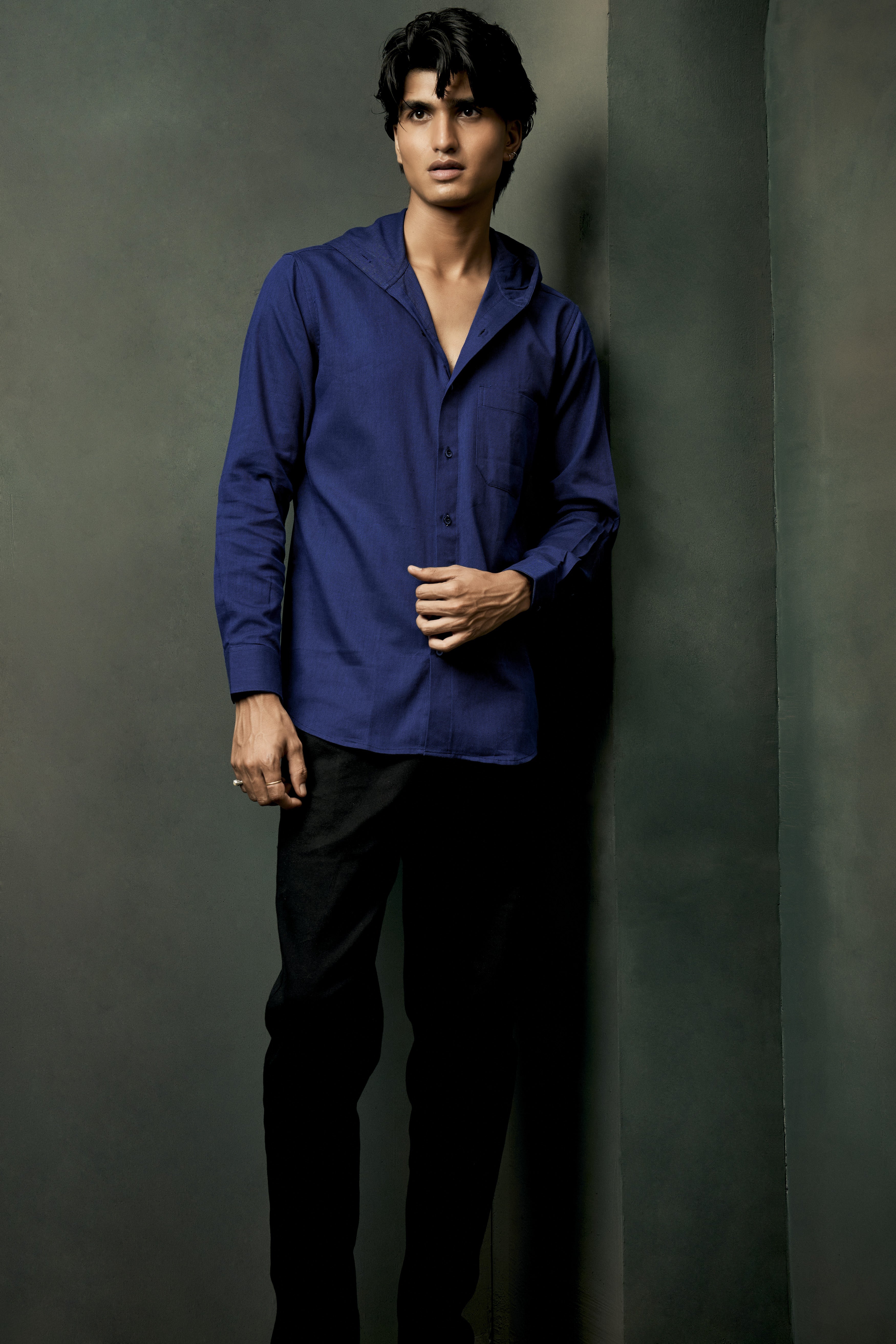 Bunting Blue Textured Heavyweight Twill Premium Cotton Designer Hoddie Shirt 13154-CHD-BLE-38, 13154-CHD-BLE-H-38, 13154-CHD-BLE-39, 13154-CHD-BLE-H-39, 13154-CHD-BLE-40, 13154-CHD-BLE-H-40, 13154-CHD-BLE-42, 13154-CHD-BLE-H-42, 13154-CHD-BLE-44, 13154-CHD-BLE-H-44, 13154-CHD-BLE-46, 13154-CHD-BLE-H-46, 13154-CHD-BLE-48, 13154-CHD-BLE-H-48, 13154-CHD-BLE-50, 13154-CHD-BLE-H-50, 13154-CHD-BLE-52, 13154-CHD-BLE-H-52