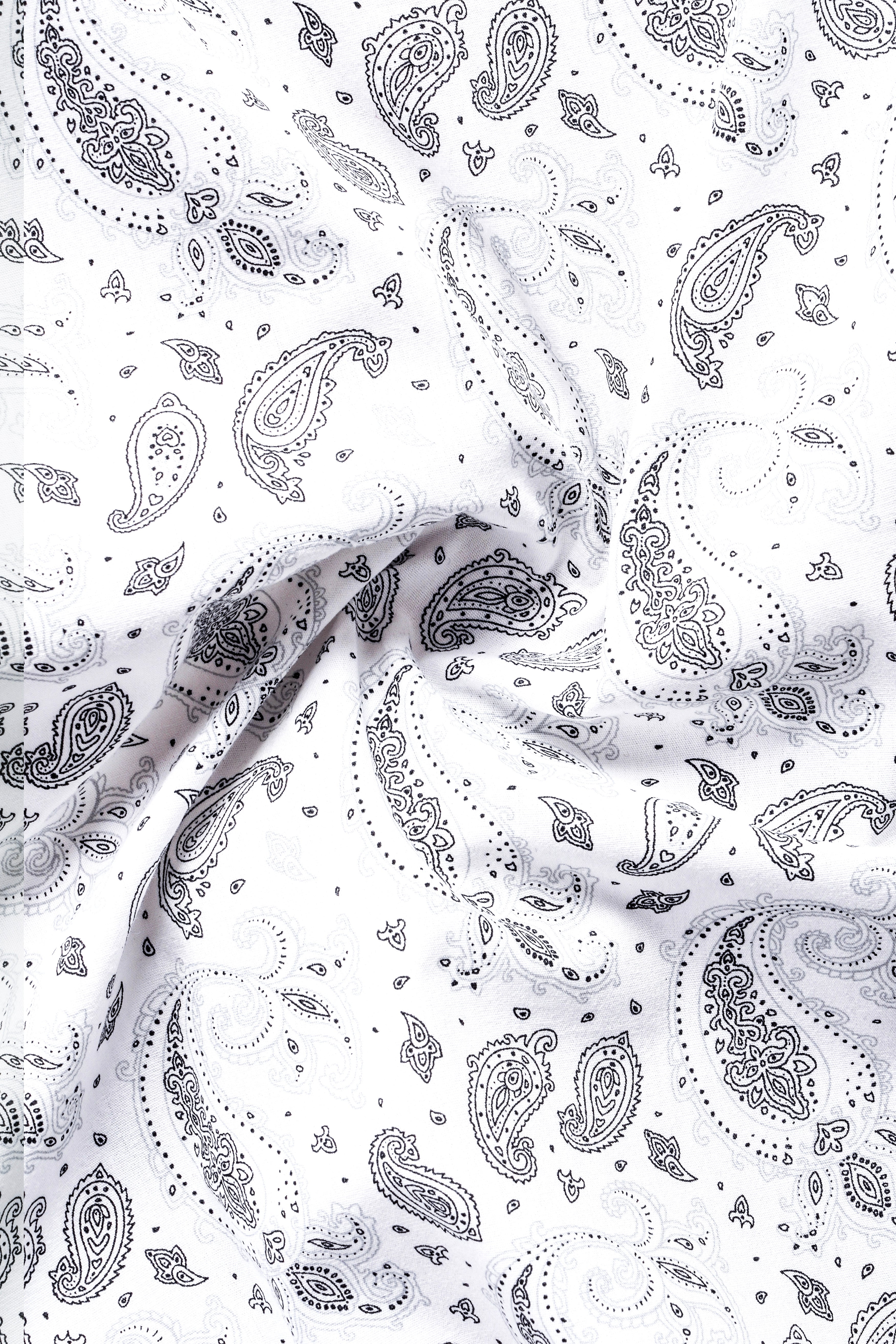 Bright White Paisleys Printed Subtle Sheen Super Soft Premium Cotton Kurta Shirt 13156-KS-38, 13156-KS-H-38, 13156-KS-39, 13156-KS-H-39, 13156-KS-40, 13156-KS-H-40, 13156-KS-42, 13156-KS-H-42, 13156-KS-44, 13156-KS-H-44, 13156-KS-46, 13156-KS-H-46, 13156-KS-48, 13156-KS-H-48, 13156-KS-50, 13156-KS-H-50, 13156-KS-52, 13156-KS-H-52
