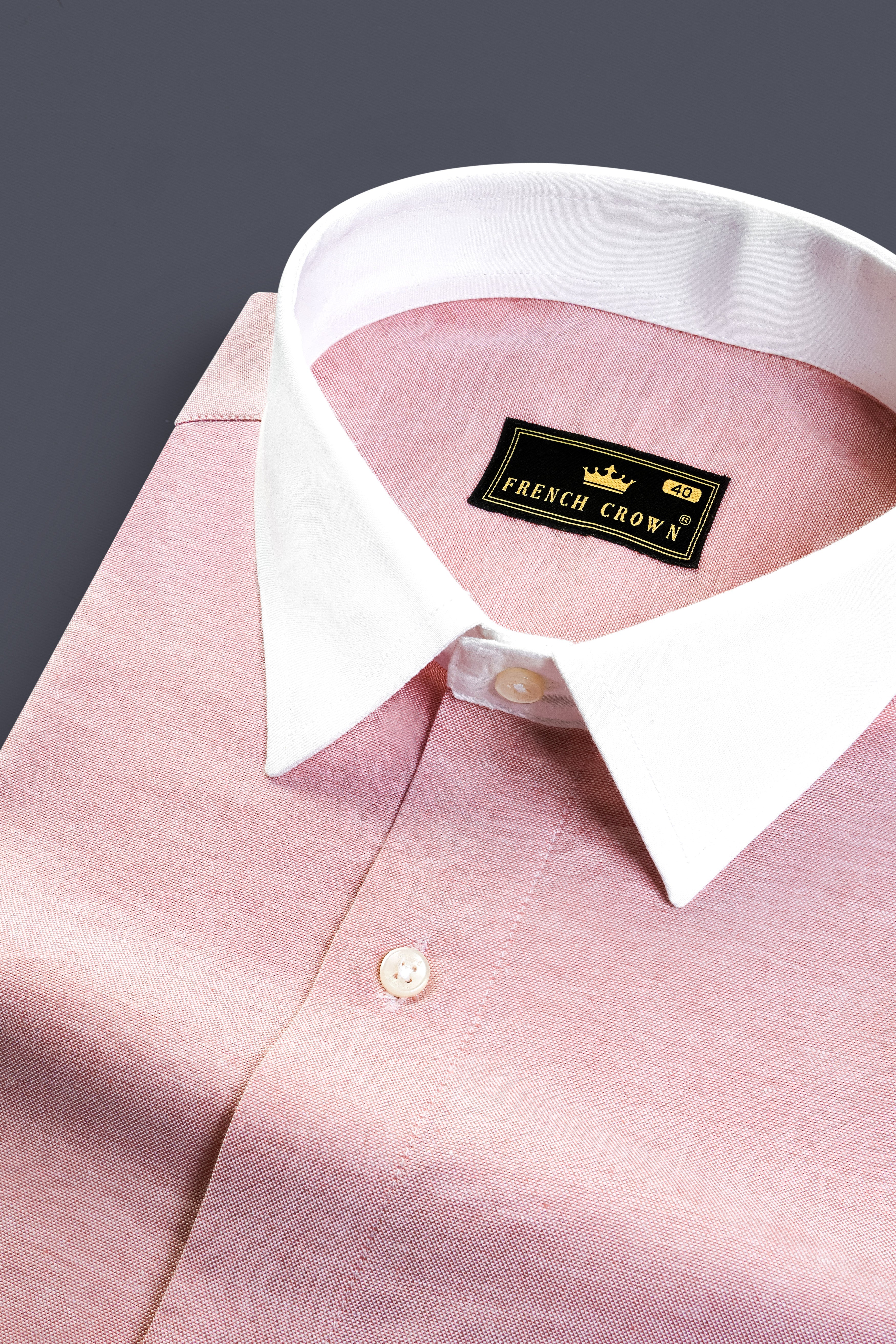 Mandys Pink Solid Oxford Premium Cotton Shirt 13169-WCC-38, 13169-WCC-H-38, 13169-WCC-39, 13169-WCC-H-39, 13169-WCC-40, 13169-WCC-H-40, 13169-WCC-42, 13169-WCC-H-42, 13169-WCC-44, 13169-WCC-H-44, 13169-WCC-46, 13169-WCC-H-46, 13169-WCC-48, 13169-WCC-H-48, 13169-WCC-50, 13169-WCC-H-50, 13169-WCC-52, 13169-WCC-H-52