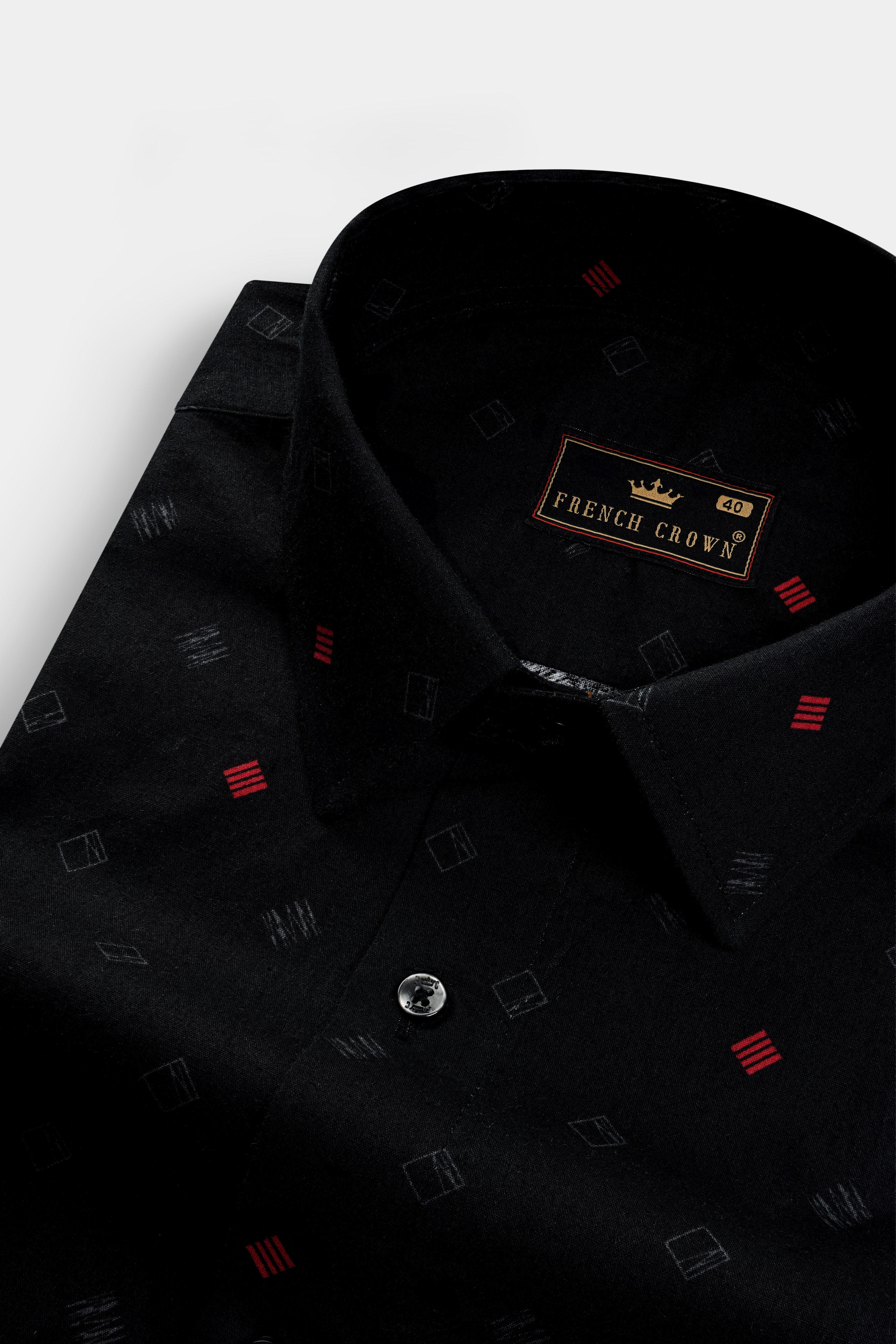 Jade Black Printed Subtle Sheen Super Soft Premium Cotton Shirt 13176-BLK-38, 13176-BLK-H-38, 13176-BLK-39, 13176-BLK-H-39, 13176-BLK-40, 13176-BLK-H-40, 13176-BLK-42, 13176-BLK-H-42, 13176-BLK-44, 13176-BLK-H-44, 13176-BLK-46, 13176-BLK-H-46, 13176-BLK-48, 13176-BLK-H-48, 13176-BLK-50, 13176-BLK-H-50, 13176-BLK-52, 13176-BLK-H-52