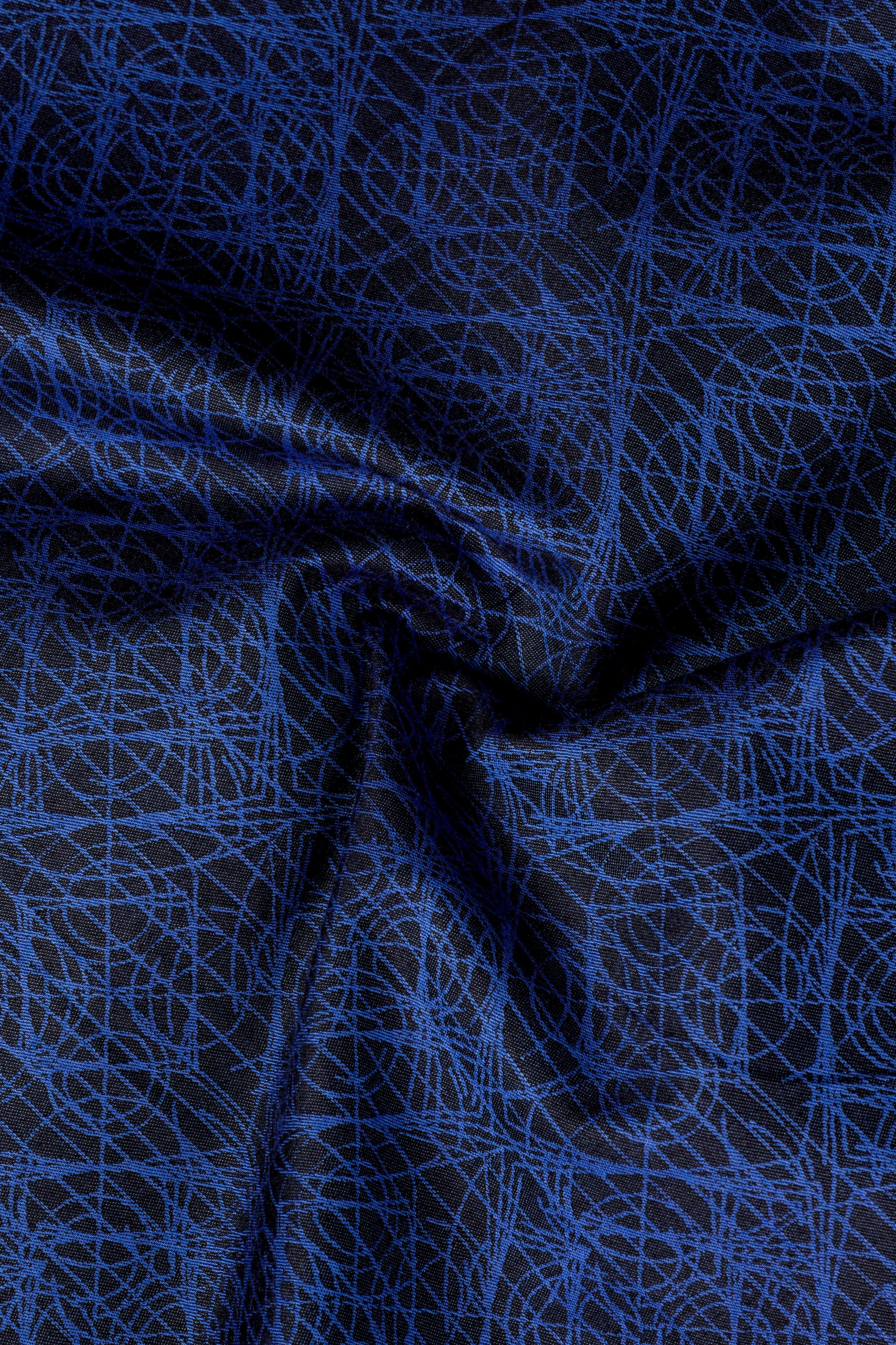 Bunting Blue Printed Jacquard Textured Premium Cotton Shirt 13180-CA-38, 13180-CA-H-38, 13180-CA-39, 13180-CA-H-39, 13180-CA-40, 13180-CA-H-40, 13180-CA-42, 13180-CA-H-42, 13180-CA-44, 13180-CA-H-44, 13180-CA-46, 13180-CA-H-46, 13180-CA-48, 13180-CA-H-48, 13180-CA-50, 13180-CA-H-50, 13180-CA-52, 13180-CA-H-52