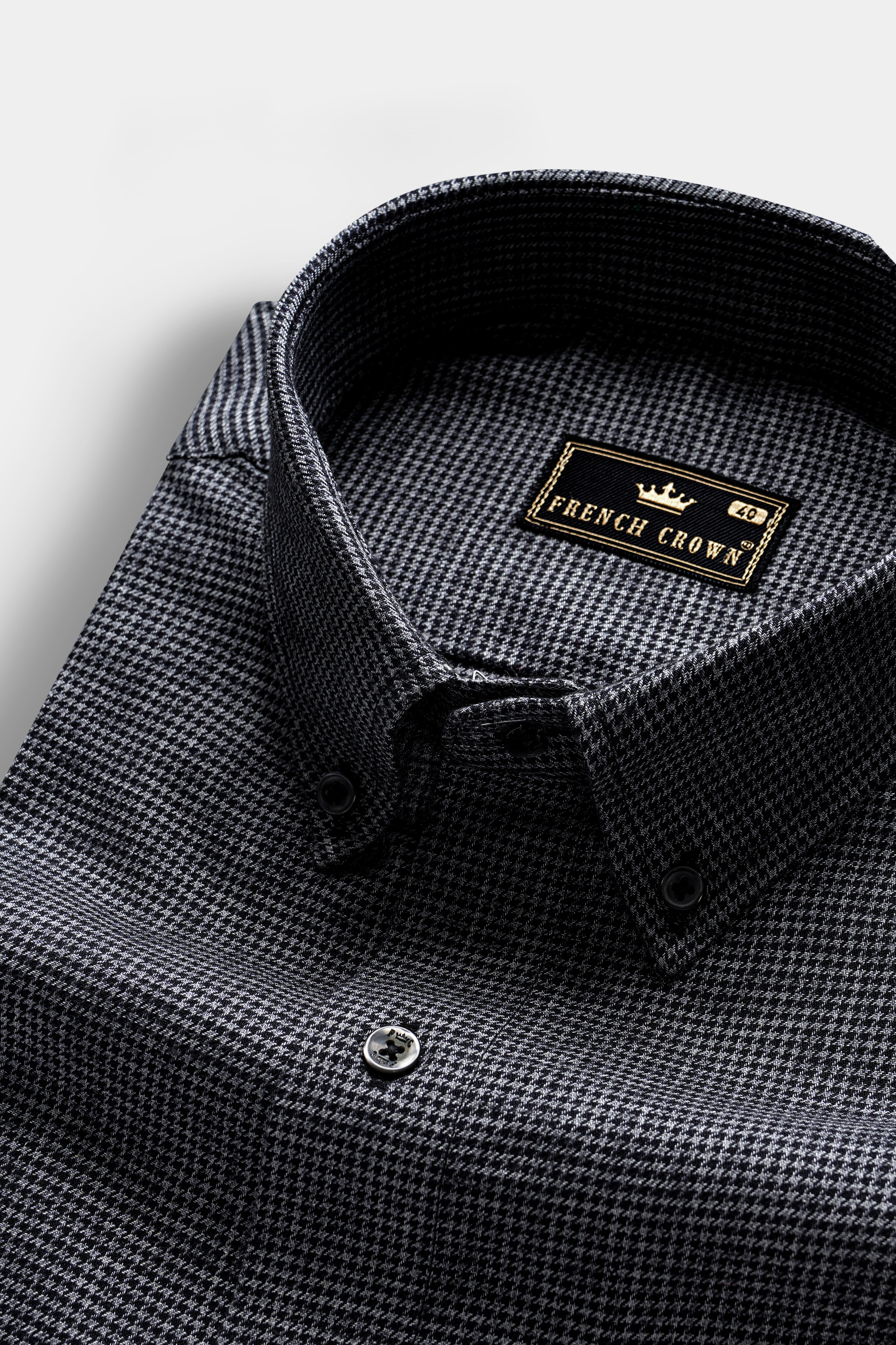 Scarpa Black Houndstooth Premium Cotton Shirt 13186-BD-BLK-38, 13186-BD-BLK-H-38, 13186-BD-BLK-39, 13186-BD-BLK-H-39, 13186-BD-BLK-40, 13186-BD-BLK-H-40, 13186-BD-BLK-42, 13186-BD-BLK-H-42, 13186-BD-BLK-44, 13186-BD-BLK-H-44, 13186-BD-BLK-46, 13186-BD-BLK-H-46, 13186-BD-BLK-48, 13186-BD-BLK-H-48, 13186-BD-BLK-50, 13186-BD-BLK-H-50, 13186-BD-BLK-52, 13186-BD-BLK-H-52