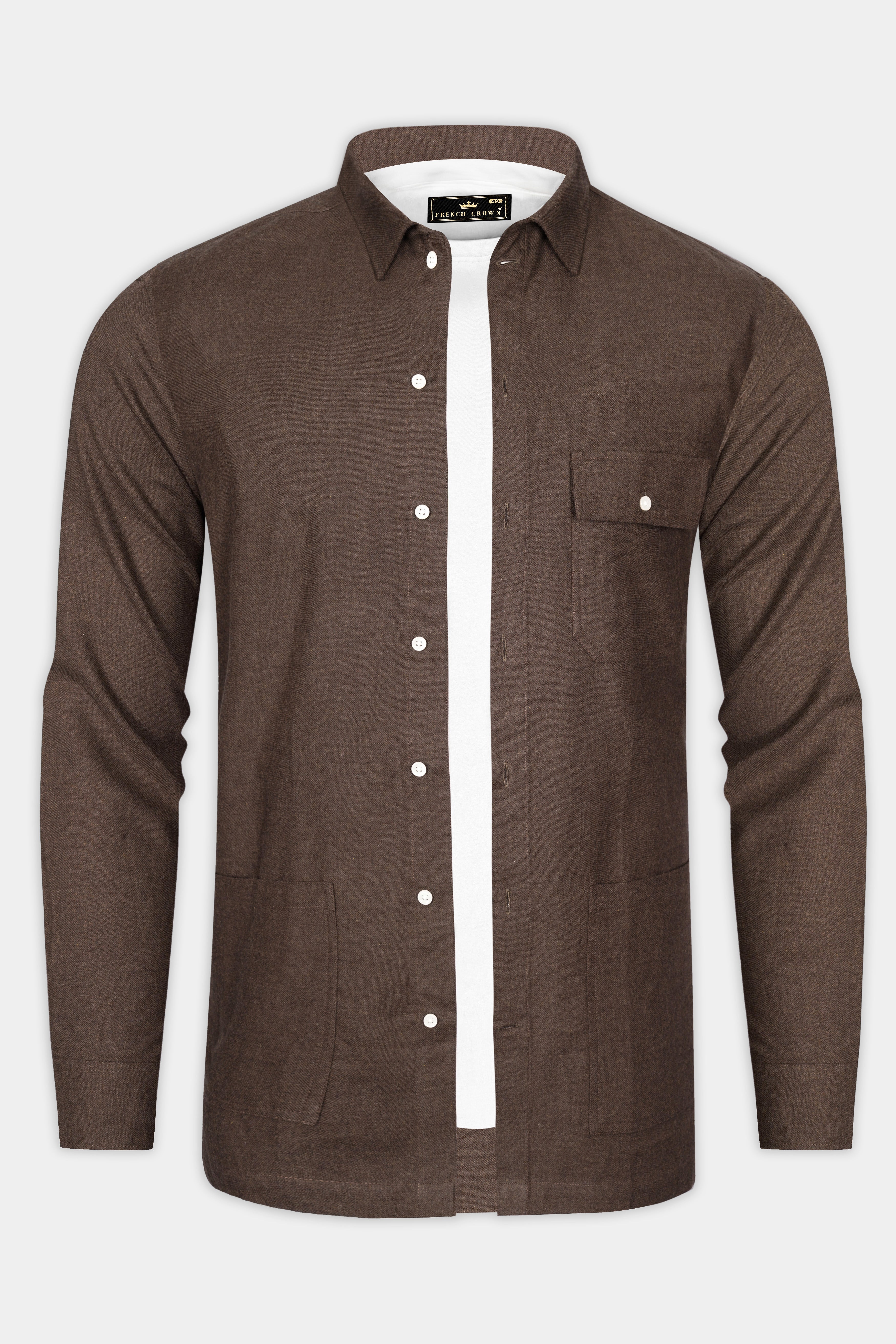 Scorpion Brown Textured Flannel Designer Overshirt/shacket 13193-CA-OS-FP-38, 13193-CA-OS-FP-H-38, 13193-CA-OS-FP-39, 13193-CA-OS-FP-H-39, 13193-CA-OS-FP-40, 13193-CA-OS-FP-H-40, 13193-CA-OS-FP-42, 13193-CA-OS-FP-H-42, 13193-CA-OS-FP-44, 13193-CA-OS-FP-H-44, 13193-CA-OS-FP-46, 13193-CA-OS-FP-H-46, 13193-CA-OS-FP-48, 13193-CA-OS-FP-H-48, 13193-CA-OS-FP-50, 13193-CA-OS-FP-H-50, 13193-CA-OS-FP-52, 13193-CA-OS-FP-H-52