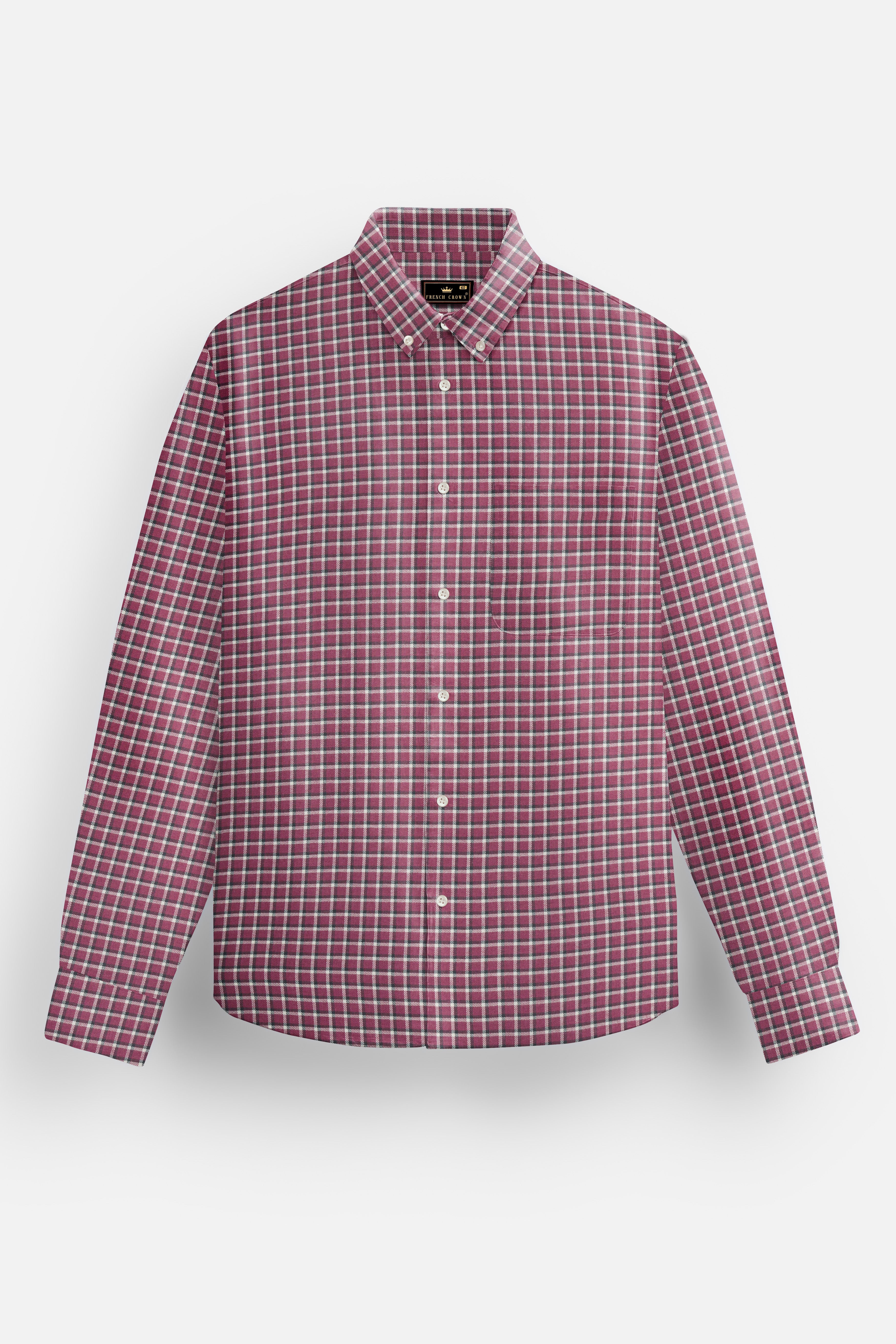 Tapestry Pink Marico Checks Flannel Cotton Shirt 13196-BD-38, 13196-BD-H-38, 13196-BD-39, 13196-BD-H-39, 13196-BD-40, 13196-BD-H-40, 13196-BD-42, 13196-BD-H-42, 13196-BD-44, 13196-BD-H-44, 13196-BD-46, 13196-BD-H-46, 13196-BD-48, 13196-BD-H-48, 13196-BD-50, 13196-BD-H-50, 13196-BD-52, 13196-BD-H-52