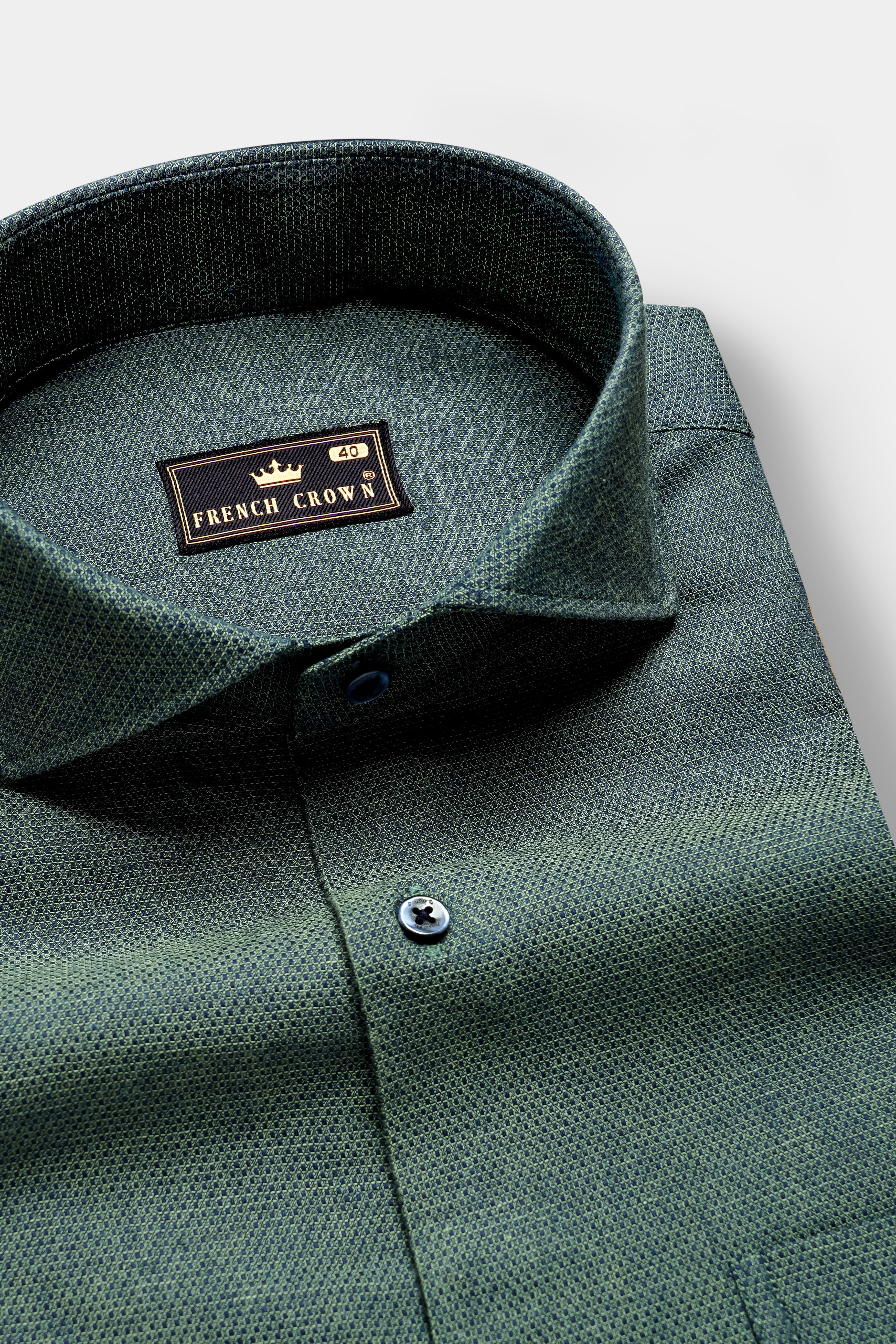 Evergreen Luxe-Timber Green Dobby Textured Premium Giza Cotton Dress Shirt 13298-CA-BLE-38, 13298-CA-BLE-H-38, 13298-CA-BLE-39, 13298-CA-BLE-H-39, 13298-CA-BLE-40, 13298-CA-BLE-H-40, 13298-CA-BLE-42, 13298-CA-BLE-H-42, 13298-CA-BLE-44, 13298-CA-BLE-H-44, 13298-CA-BLE-46, 13298-CA-BLE-H-46, 13298-CA-BLE-48, 13298-CA-BLE-H-48, 13298-CA-BLE-50, 13298-CA-BLE-H-50, 13298-CA-BLE-52, 13298-CA-BLE-H-52