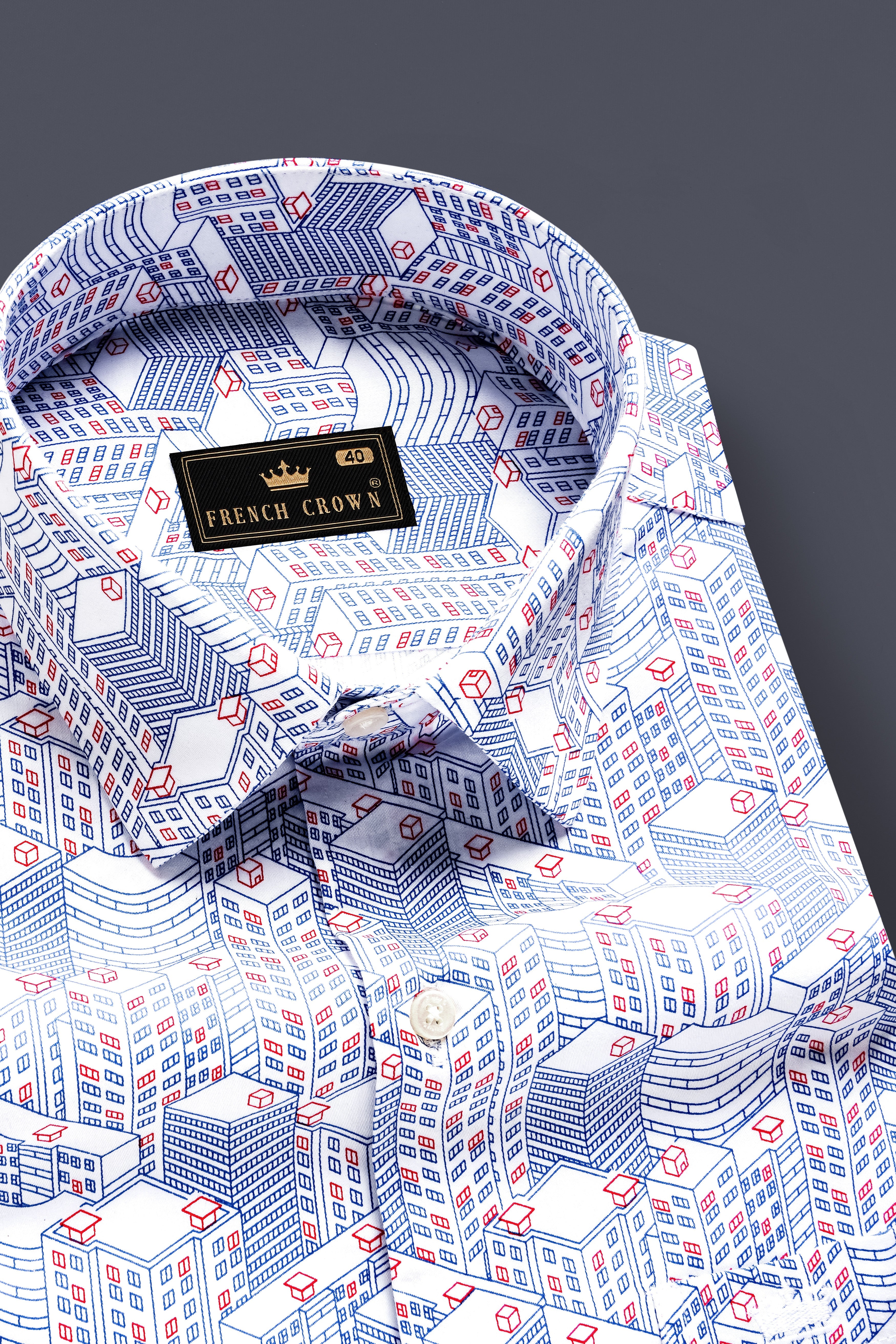 Breezy Blue-Stratos And Bright White Printed Subtle Sheen Super Soft Premium Cotton Semi Formal Shirt 13300-38, 13300-H-38, 13300-39, 13300-H-39, 13300-40, 13300-H-40, 13300-42, 13300-H-42, 13300-44, 13300-H-44, 13300-46, 13300-H-46, 13300-48, 13300-H-48, 13300-50, 13300-H-50, 13300-52, 13300-H-52
