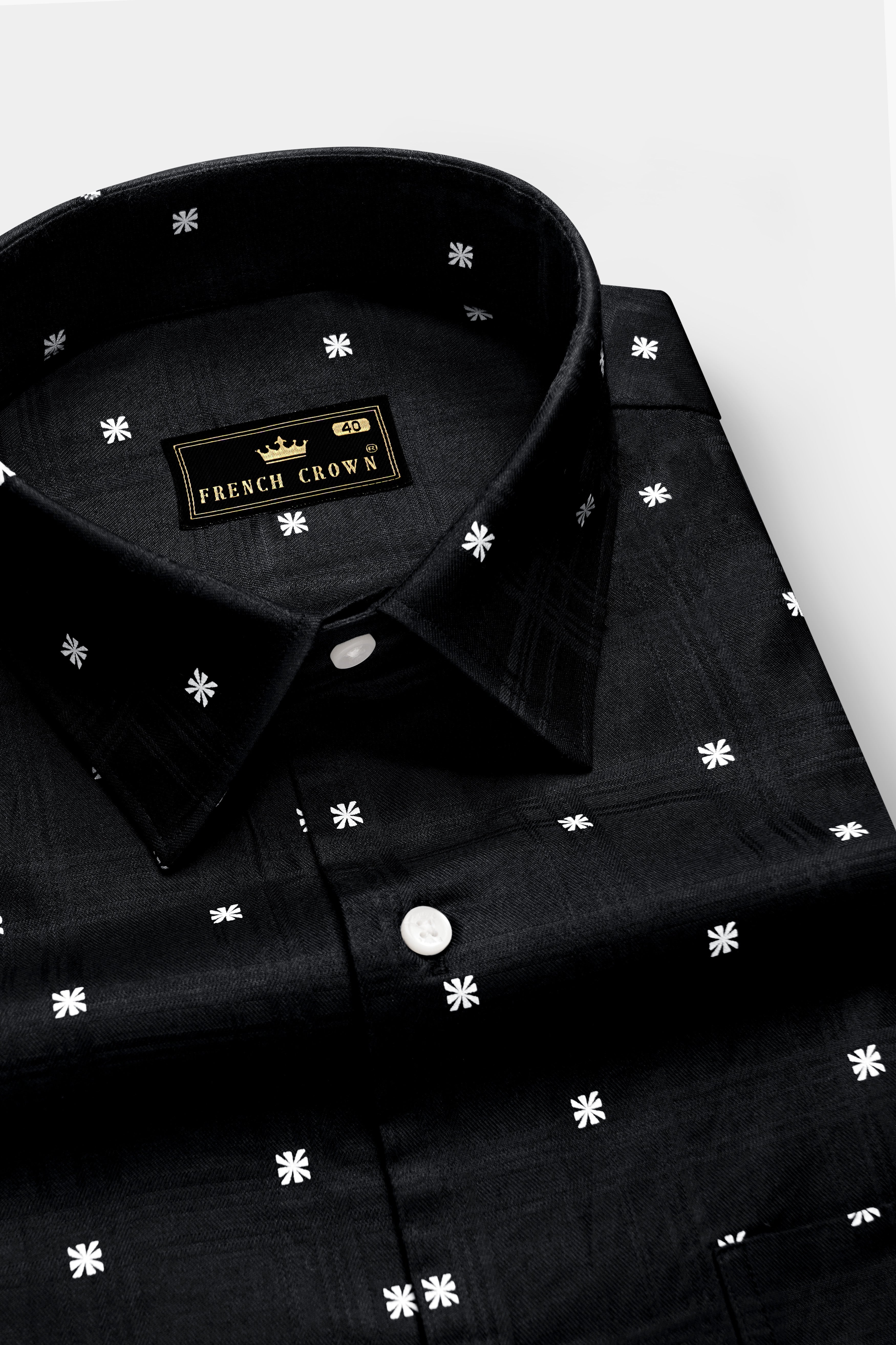 Mystic-Jade Black Dobby Textured Premium Giza Cotton Semi Formal Shirt 13304-38, 13304-H-38, 13304-39, 13304-H-39, 13304-40, 13304-H-40, 13304-42, 13304-H-42, 13304-44, 13304-H-44, 13304-46, 13304-H-46, 13304-48, 13304-H-48, 13304-50, 13304-H-50, 13304-52, 13304-H-52