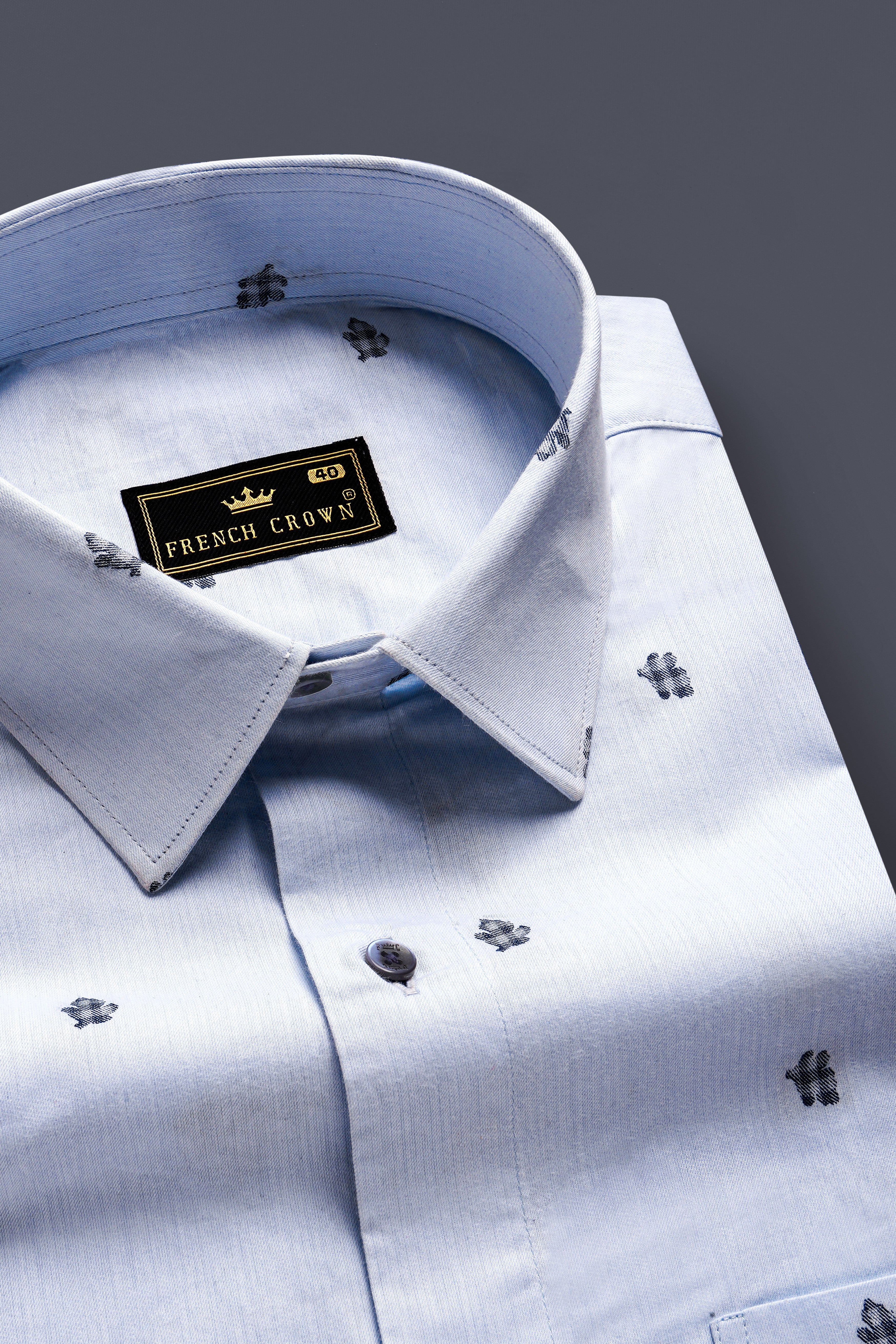 Casper Blue Jacquard Butta Textured Premium Giza Cotton Dress Shirt 13314-BLE-38, 13314-BLE-H-38, 13314-BLE-39, 13314-BLE-H-39, 13314-BLE-40, 13314-BLE-H-40, 13314-BLE-42, 13314-BLE-H-42, 13314-BLE-44, 13314-BLE-H-44, 13314-BLE-46, 13314-BLE-H-46, 13314-BLE-48, 13314-BLE-H-48, 13314-BLE-50, 13314-BLE-H-50, 13314-BLE-52, 13314-BLE-H-52