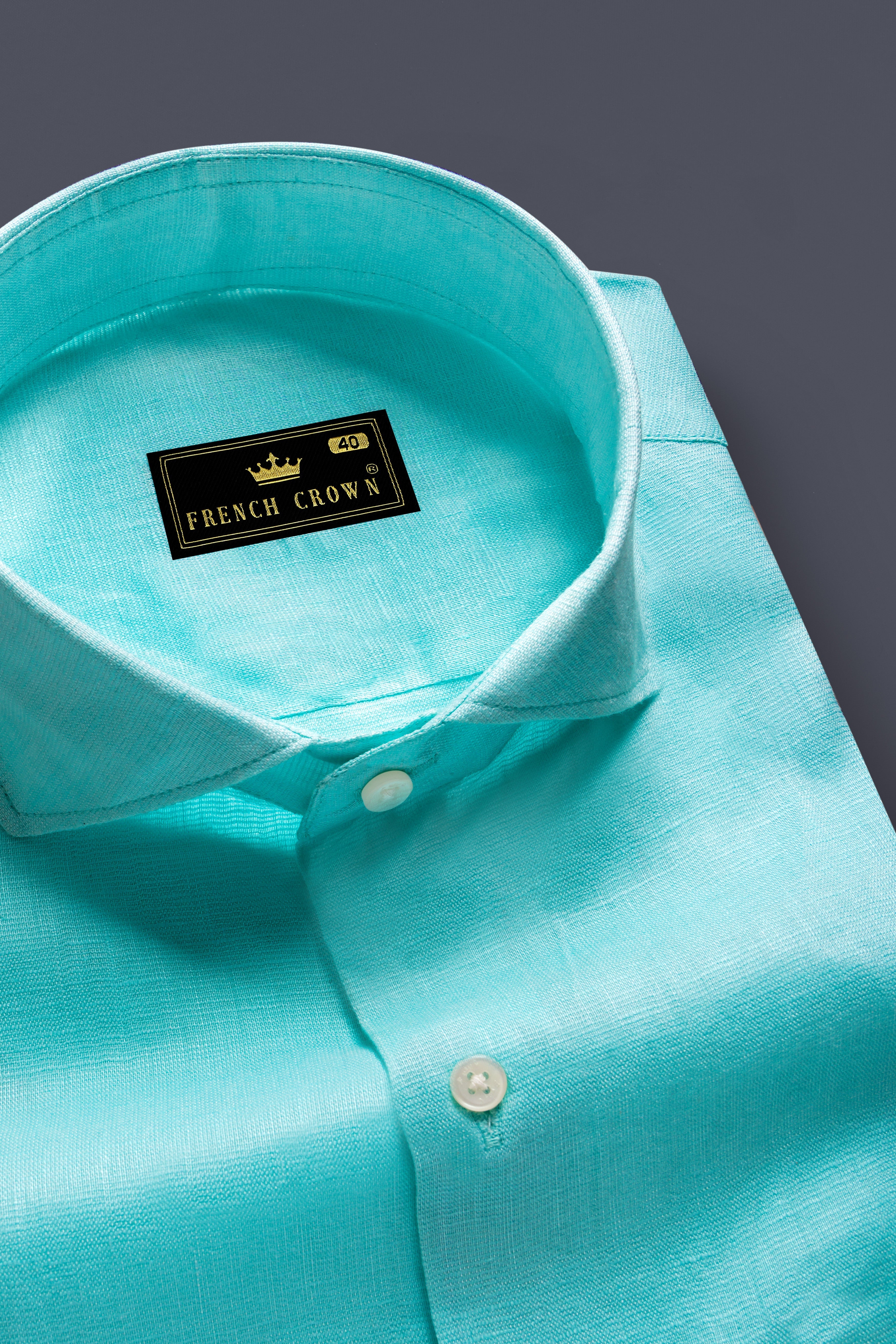 Cyan-Downy Blue Solid Premium Luxuries Linen Dress Shirt 13320-CA-38, 13320-CA-H-38, 13320-CA-39, 13320-CA-H-39, 13320-CA-40, 13320-CA-H-40, 13320-CA-42, 13320-CA-H-42, 13320-CA-44, 13320-CA-H-44, 13320-CA-46, 13320-CA-H-46, 13320-CA-48, 13320-CA-H-48, 13320-CA-50, 13320-CA-H-50, 13320-CA-52, 13320-CA-H-52