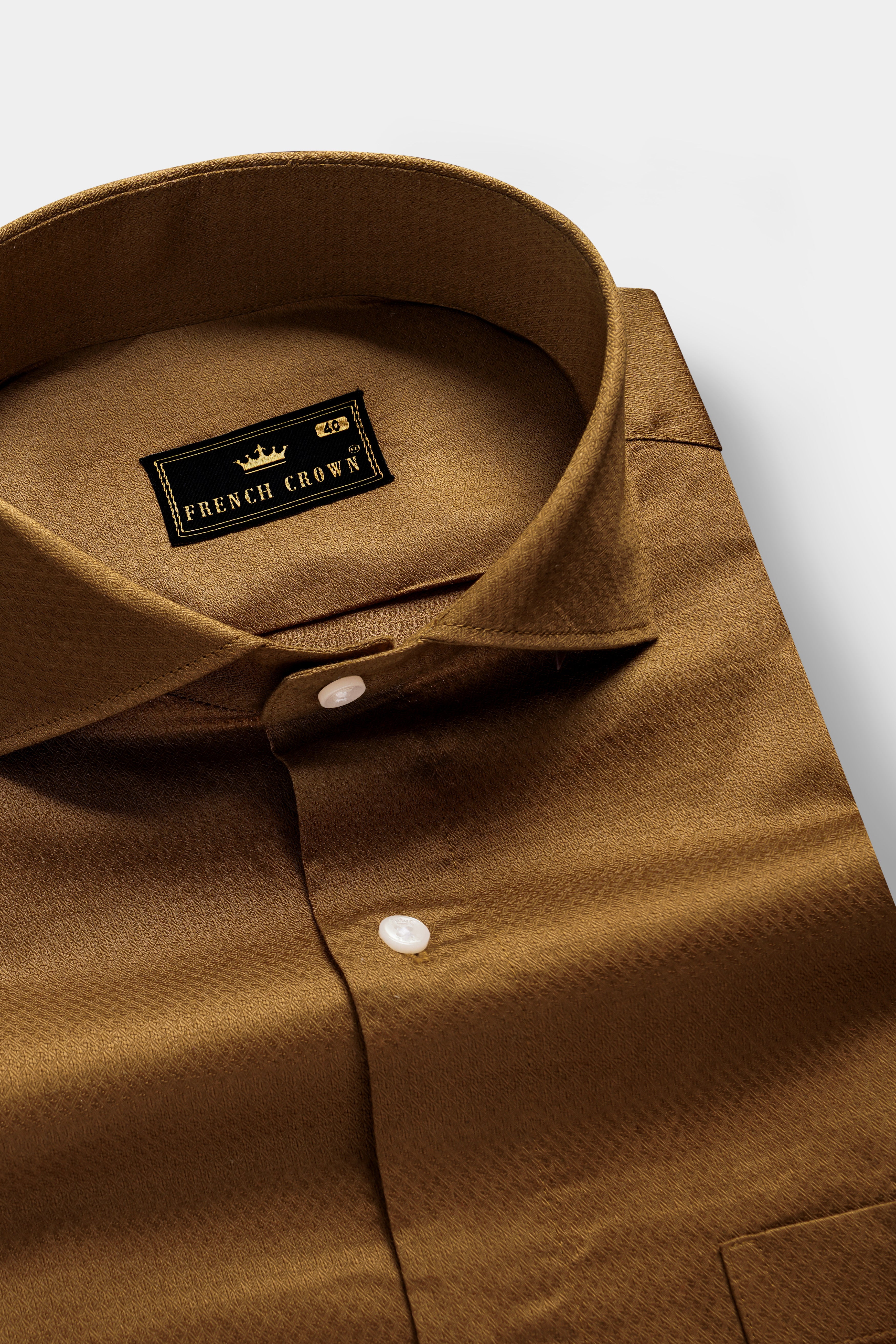 GaelicBrown-Irish Dobby Textured Premium Giza Cotton Dress Shirt 13322-CA-38, 13322-CA-H-38, 13322-CA-39, 13322-CA-H-39, 13322-CA-40, 13322-CA-H-40, 13322-CA-42, 13322-CA-H-42, 13322-CA-44, 13322-CA-H-44, 13322-CA-46, 13322-CA-H-46, 13322-CA-48, 13322-CA-H-48, 13322-CA-50, 13322-CA-H-50, 13322-CA-52, 13322-CA-H-52