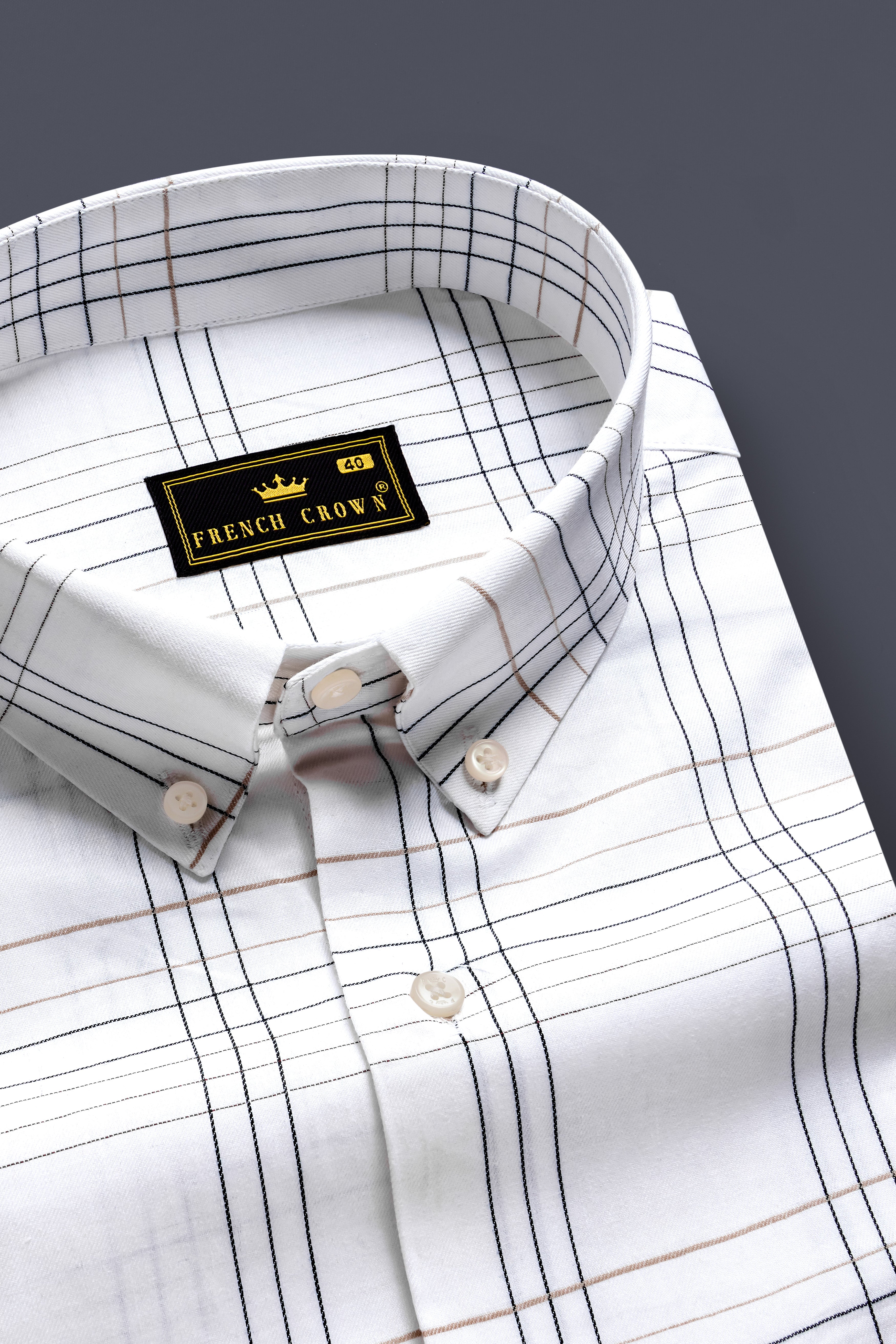 IvoryGrid-Bright White Checks Plaid Dobby Textured Premium Giza Cotton Dress Shirt 13323-BD-38, 13323-BD-H-38, 13323-BD-39, 13323-BD-H-39, 13323-BD-40, 13323-BD-H-40, 13323-BD-42, 13323-BD-H-42, 13323-BD-44, 13323-BD-H-44, 13323-BD-46, 13323-BD-H-46, 13323-BD-48, 13323-BD-H-48, 13323-BD-50, 13323-BD-H-50, 13323-BD-52, 13323-BD-H-52