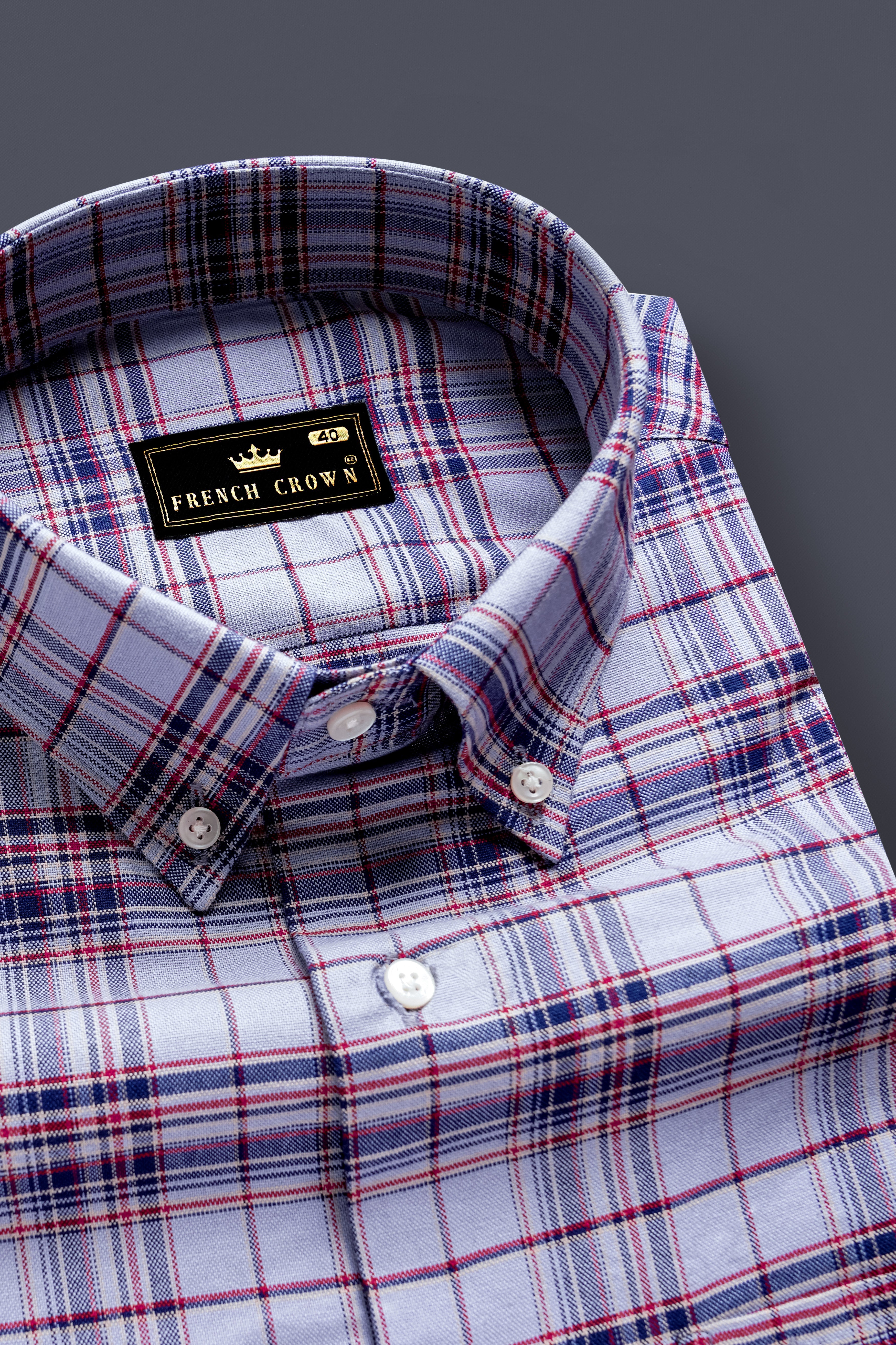 Horizon-Periwinkle Gray And Rhino Blue Plaid Oxford Premium Cotton Casual Shirt 13332-BD-38, 13332-BD-H-38, 13332-BD-39, 13332-BD-H-39, 13332-BD-40, 13332-BD-H-40, 13332-BD-42, 13332-BD-H-42, 13332-BD-44, 13332-BD-H-44, 13332-BD-46, 13332-BD-H-46, 13332-BD-48, 13332-BD-H-48, 13332-BD-50, 13332-BD-H-50, 13332-BD-52, 13332-BD-H-52