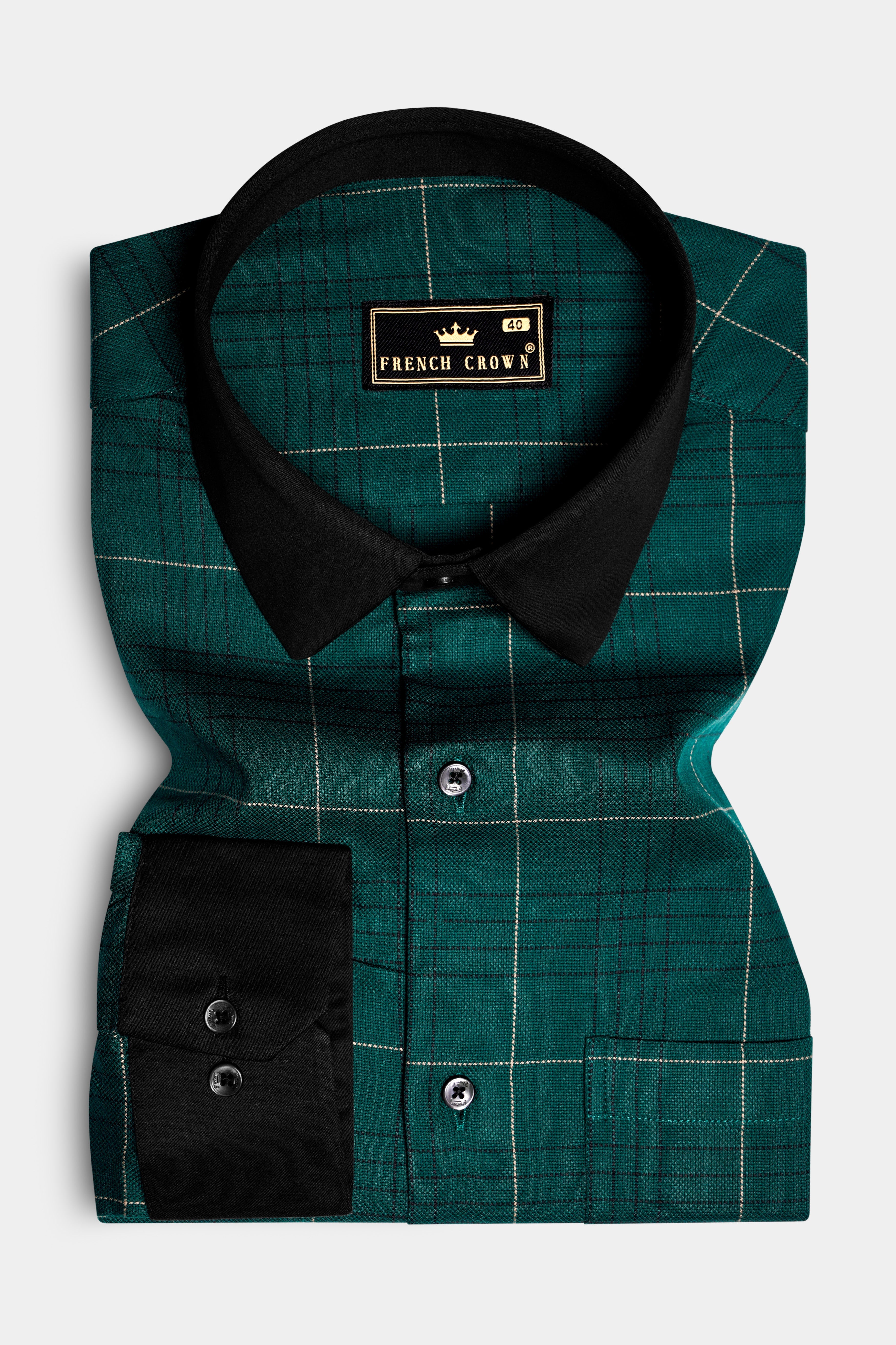 Olive Green-French Crown Plaid Dobby Textured Premium Giza Cotton Dress Shirt 13339-BCC-BLK-38, 13339-BCC-BLK-H-38, 13339-BCC-BLK-39, 13339-BCC-BLK-H-39, 13339-BCC-BLK-40, 13339-BCC-BLK-H-40, 13339-BCC-BLK-42, 13339-BCC-BLK-H-42, 13339-BCC-BLK-44, 13339-BCC-BLK-H-44, 13339-BCC-BLK-46, 13339-BCC-BLK-H-46, 13339-BCC-BLK-48, 13339-BCC-BLK-H-48, 13339-BCC-BLK-50, 13339-BCC-BLK-H-50, 13339-BCC-BLK-52, 13339-BCC-BLK-H-52