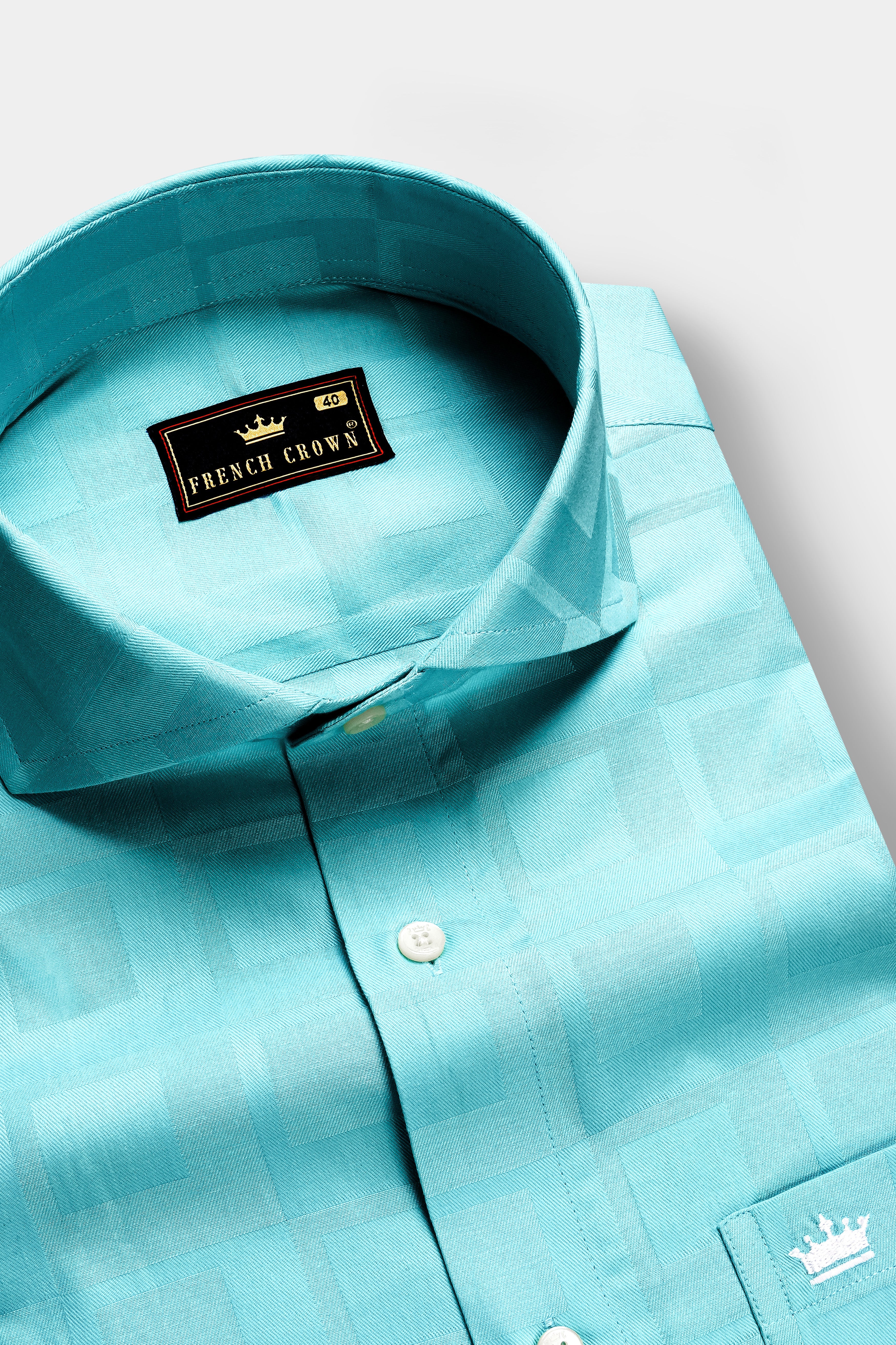 Electricblue-Fountain Dobby Textured Premium Giza Cotton Dress Shirt 13342-CA-38, 13342-CA-H-38, 13342-CA-39, 13342-CA-H-39, 13342-CA-40, 13342-CA-H-40, 13342-CA-42, 13342-CA-H-42, 13342-CA-44, 13342-CA-H-44, 13342-CA-46, 13342-CA-H-46, 13342-CA-48, 13342-CA-H-48, 13342-CA-50, 13342-CA-H-50, 13342-CA-52, 13342-CA-H-52